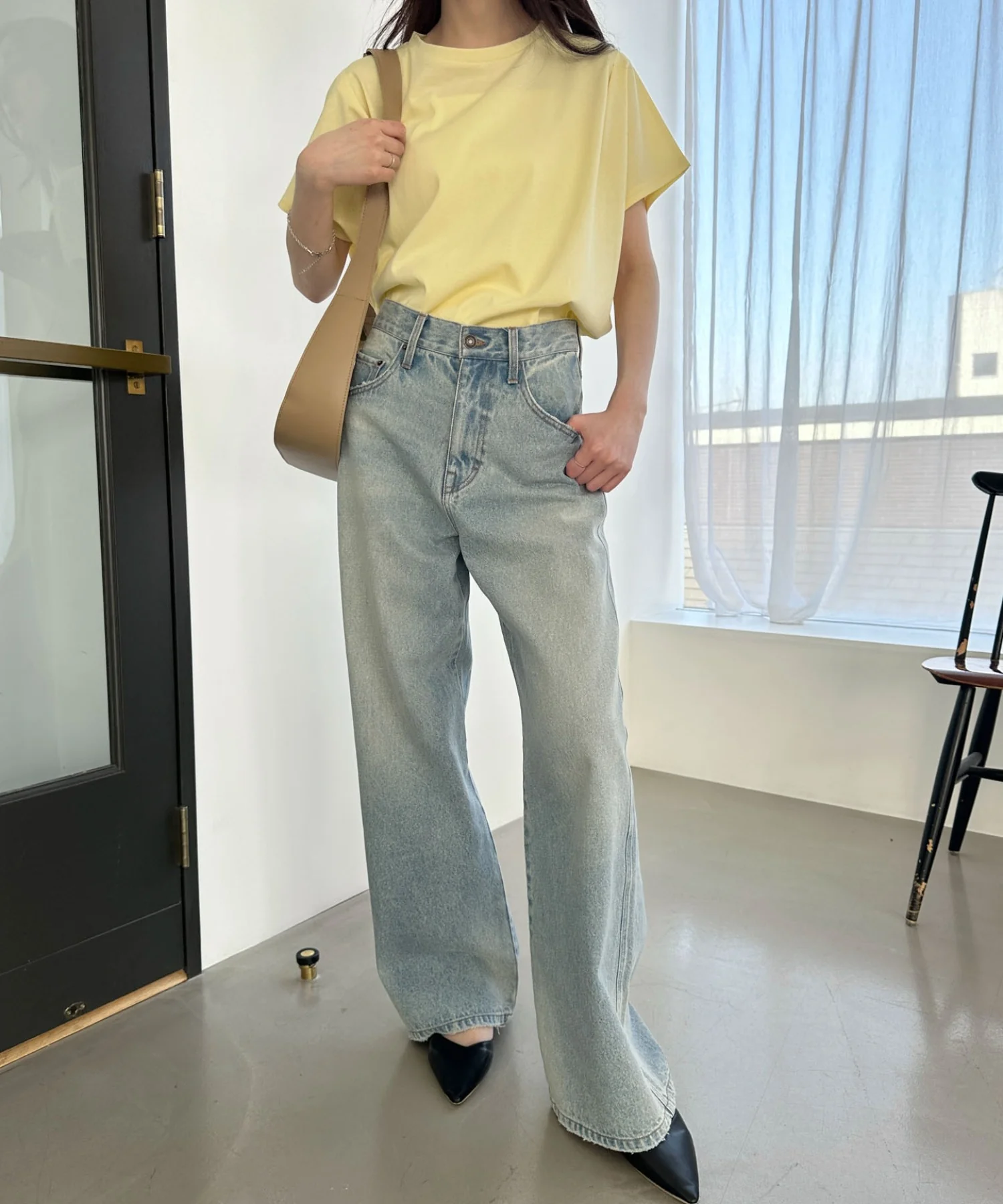 接触冷感フレンチスリーブT - Image 8