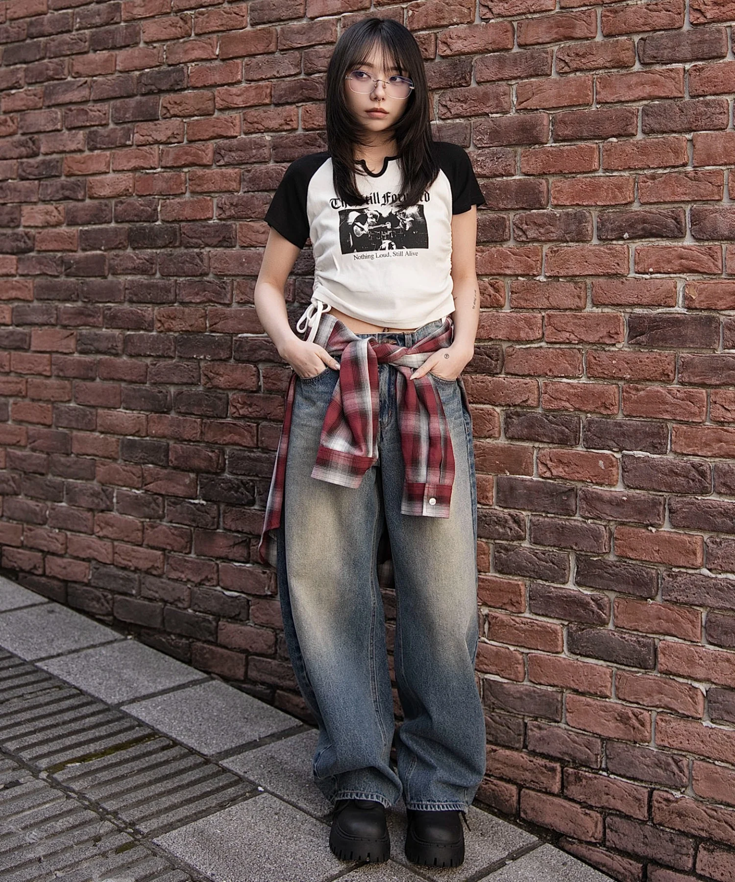 キーネックサイドレースアップちびT - Image 11