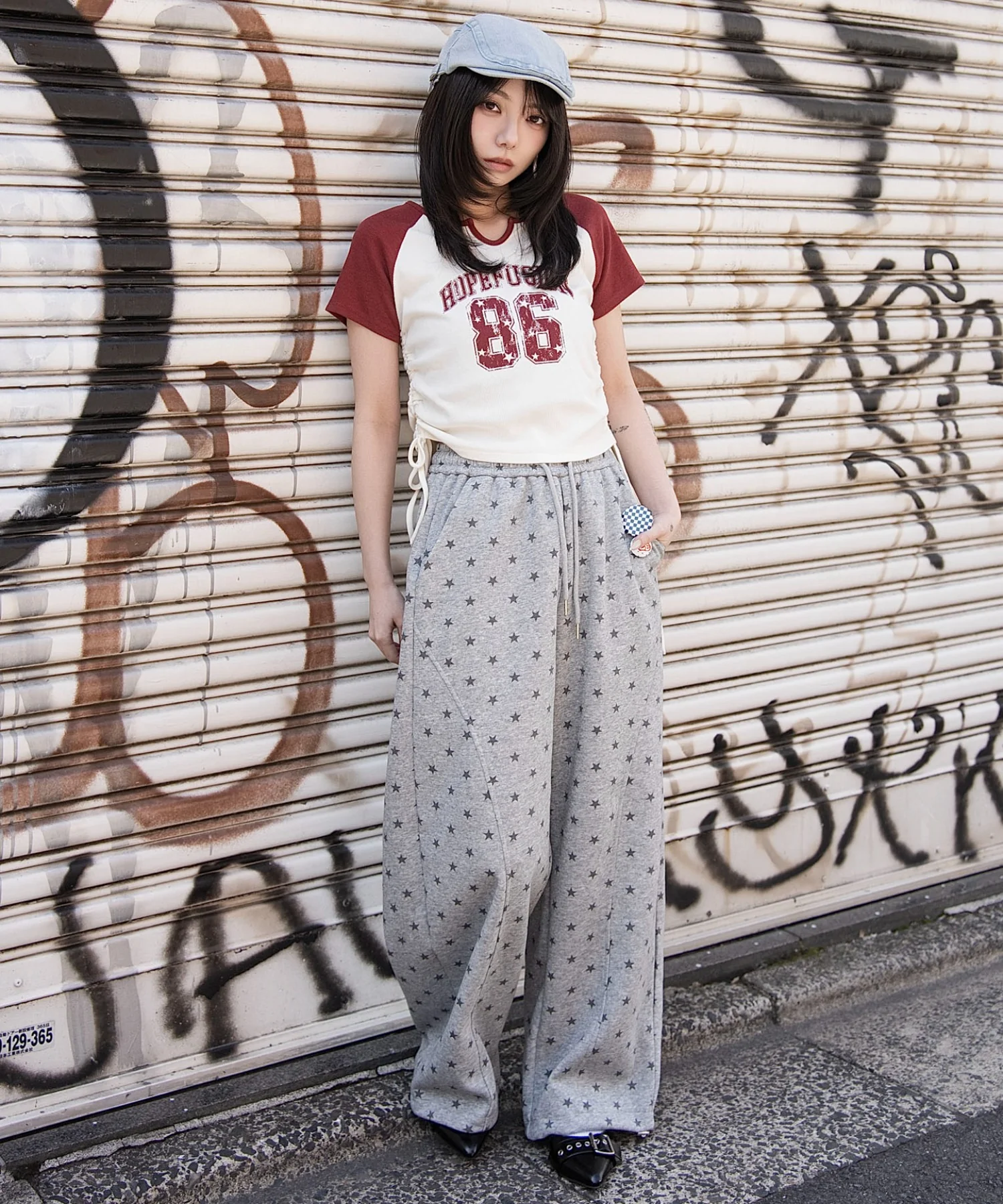 キーネックサイドレースアップちびT - Image 27