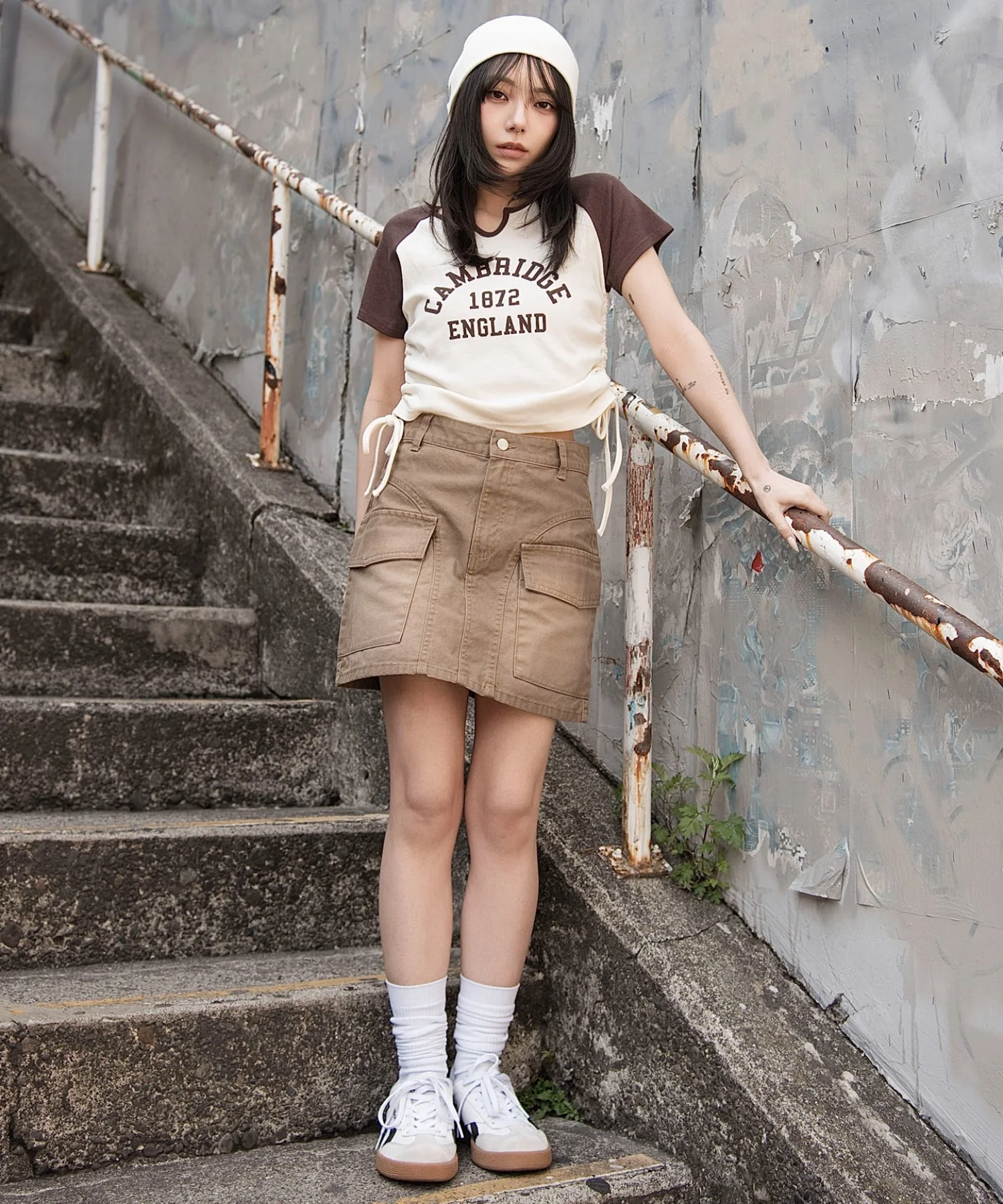 キーネックサイドレースアップちびT - Image 33