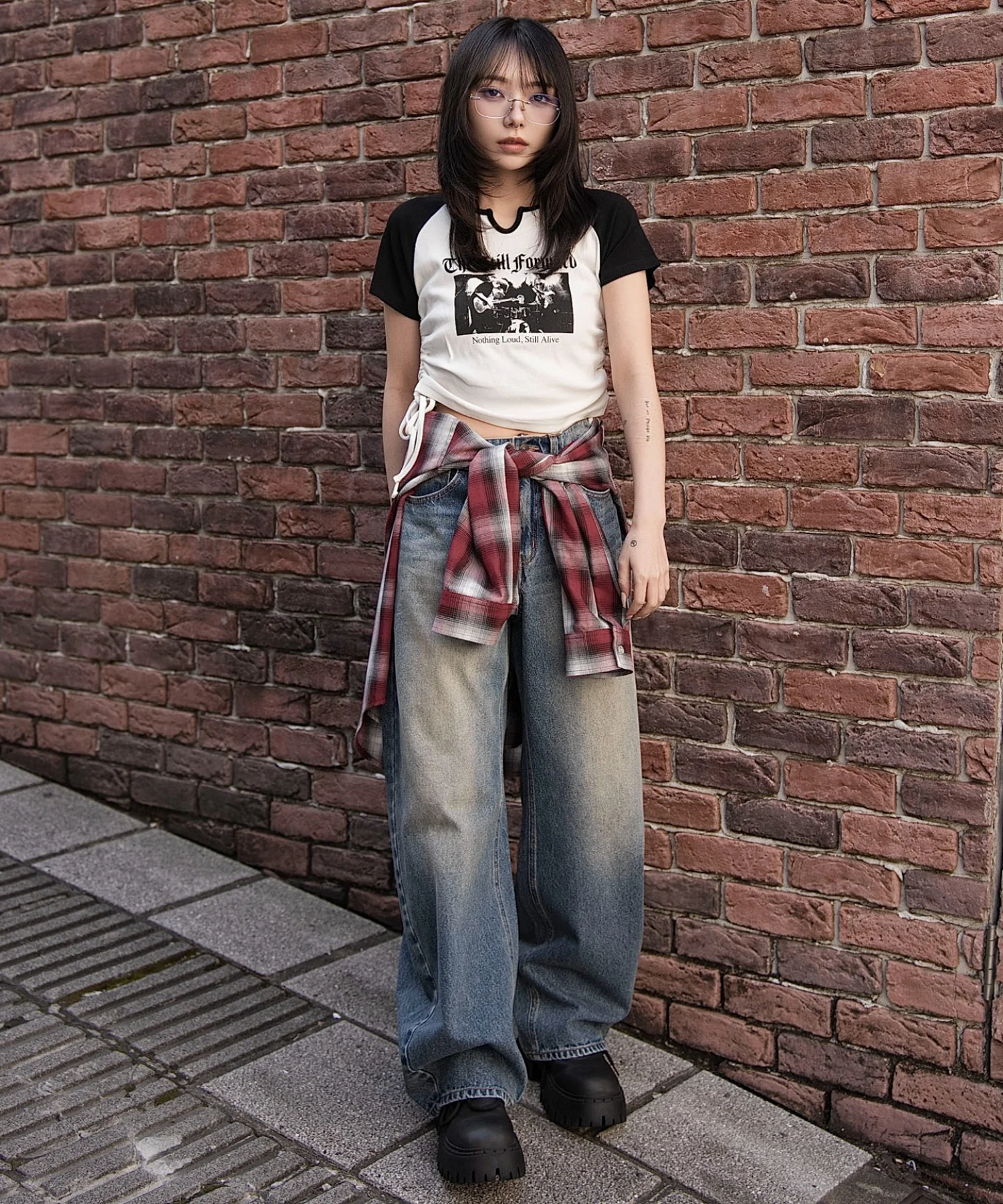 キーネックサイドレースアップちびT - Image 37