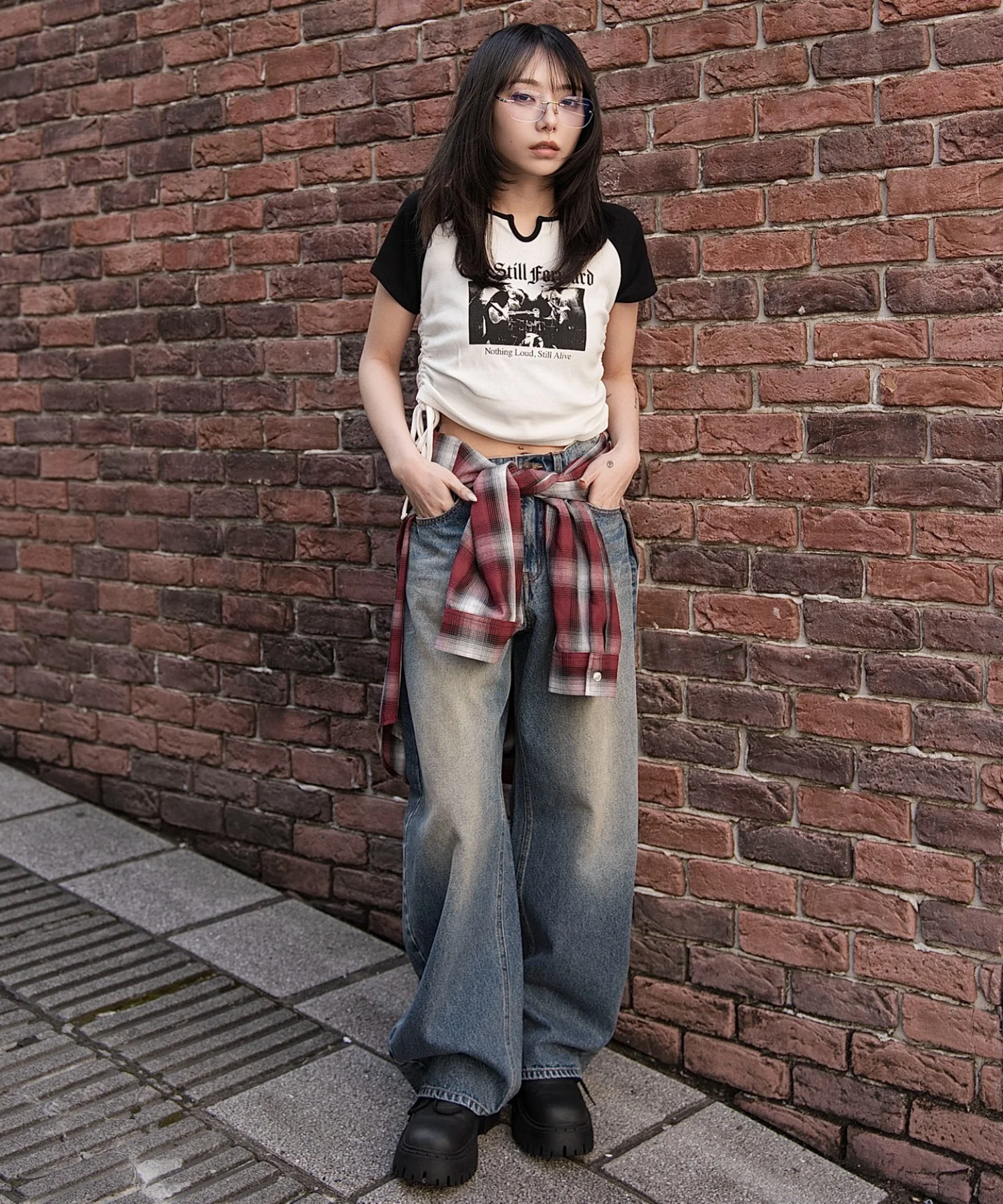 キーネックサイドレースアップちびT - Image 38