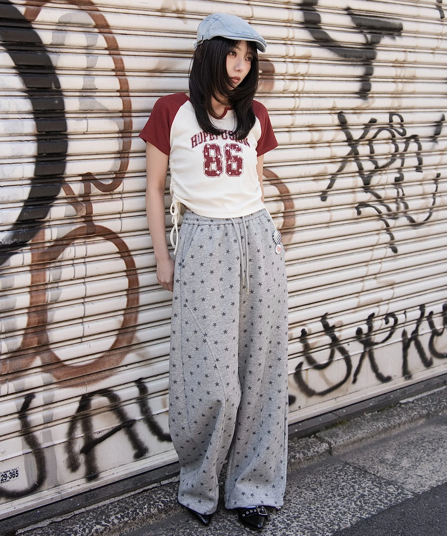 キーネックサイドレースアップちびT - Image 9