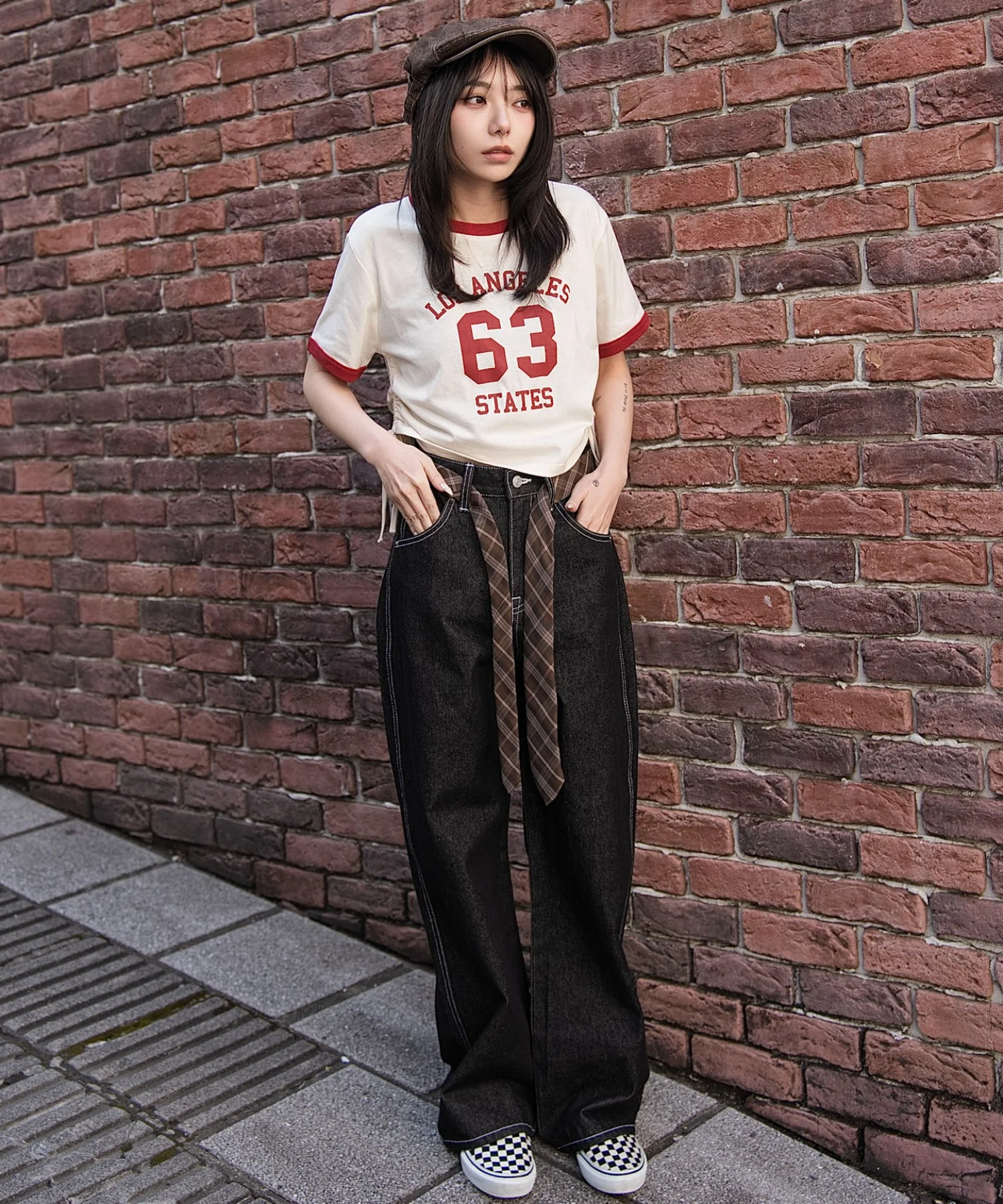 グラフィックサイドリボンドロストショートT - Image 37