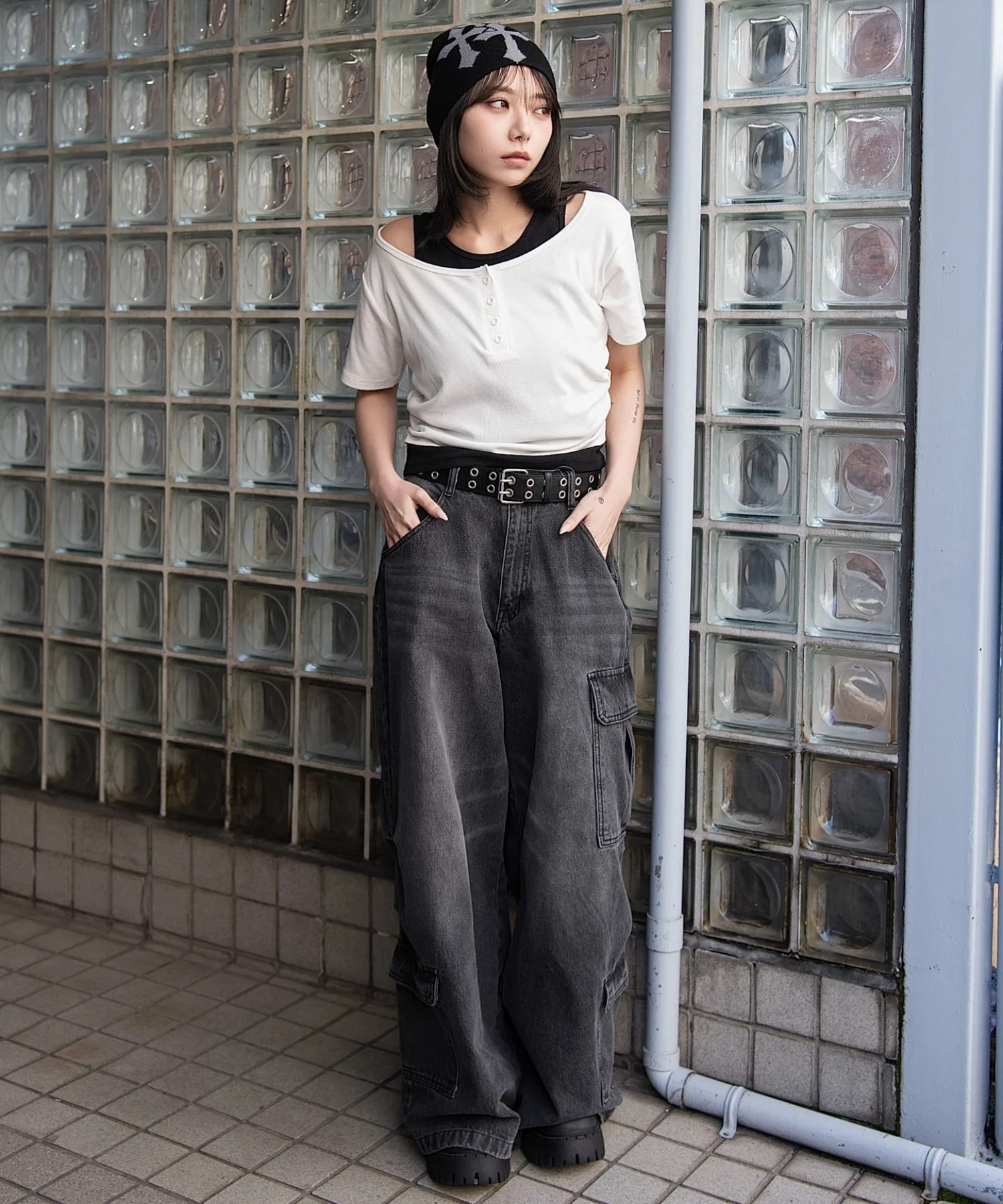 レイヤードヘンリーネック半袖T - Image 14