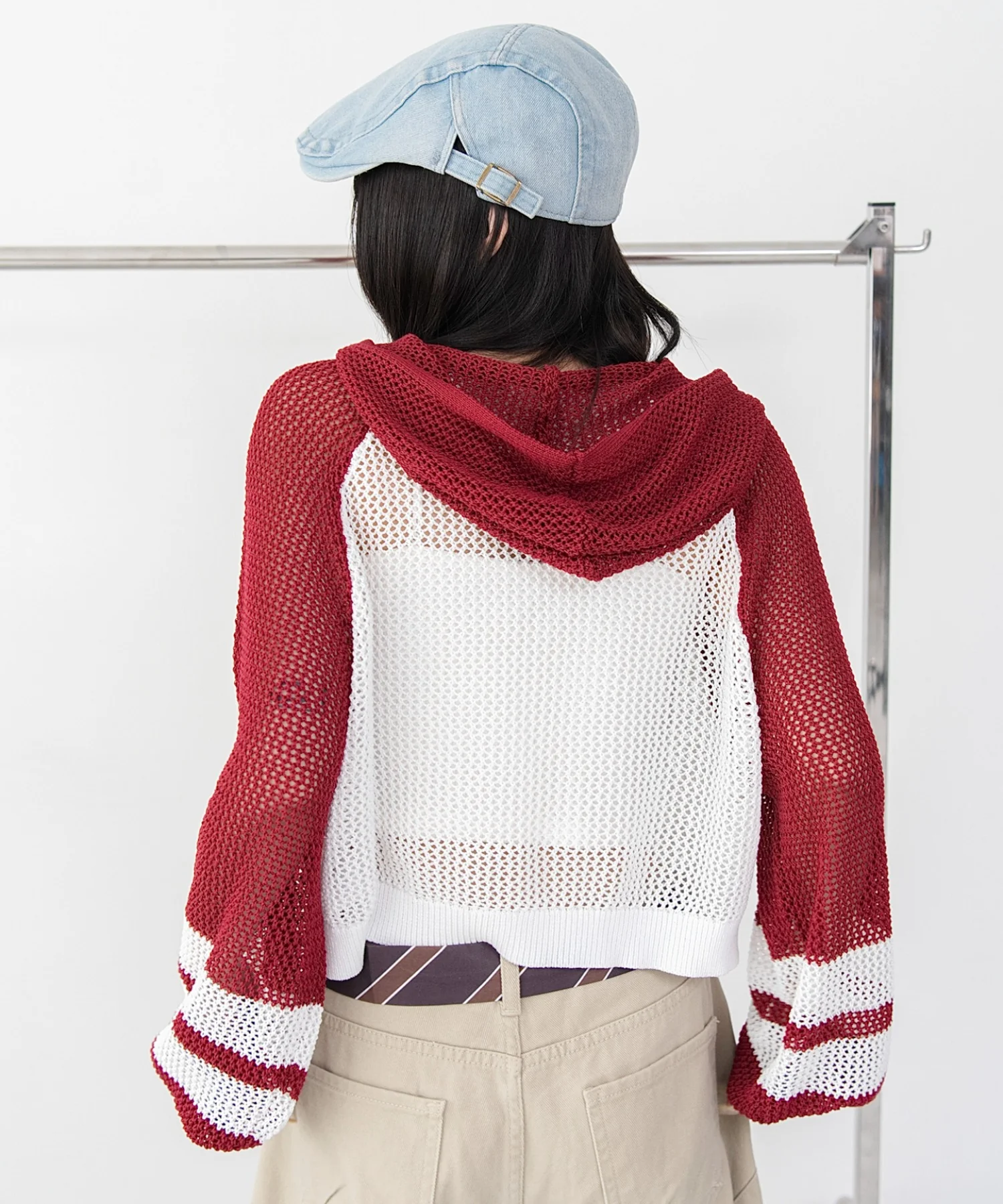 ラグランメッシュニットパーカー - Image 19