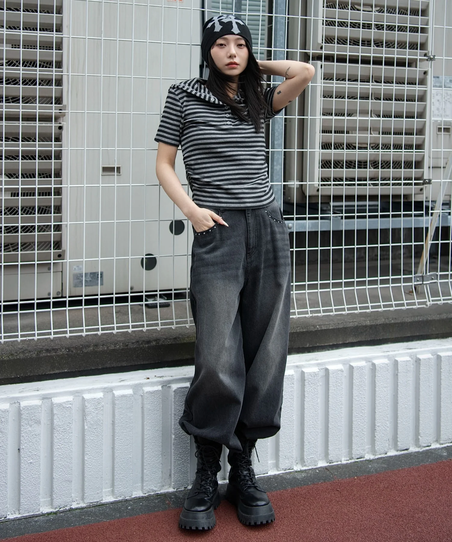 ヘンリーネックフードT - Image 19