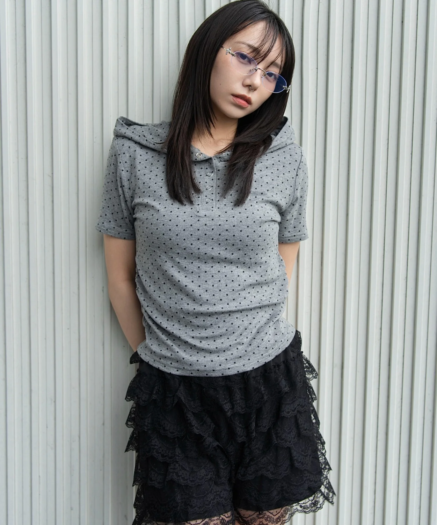 ヘンリーネックフードT - Image 3