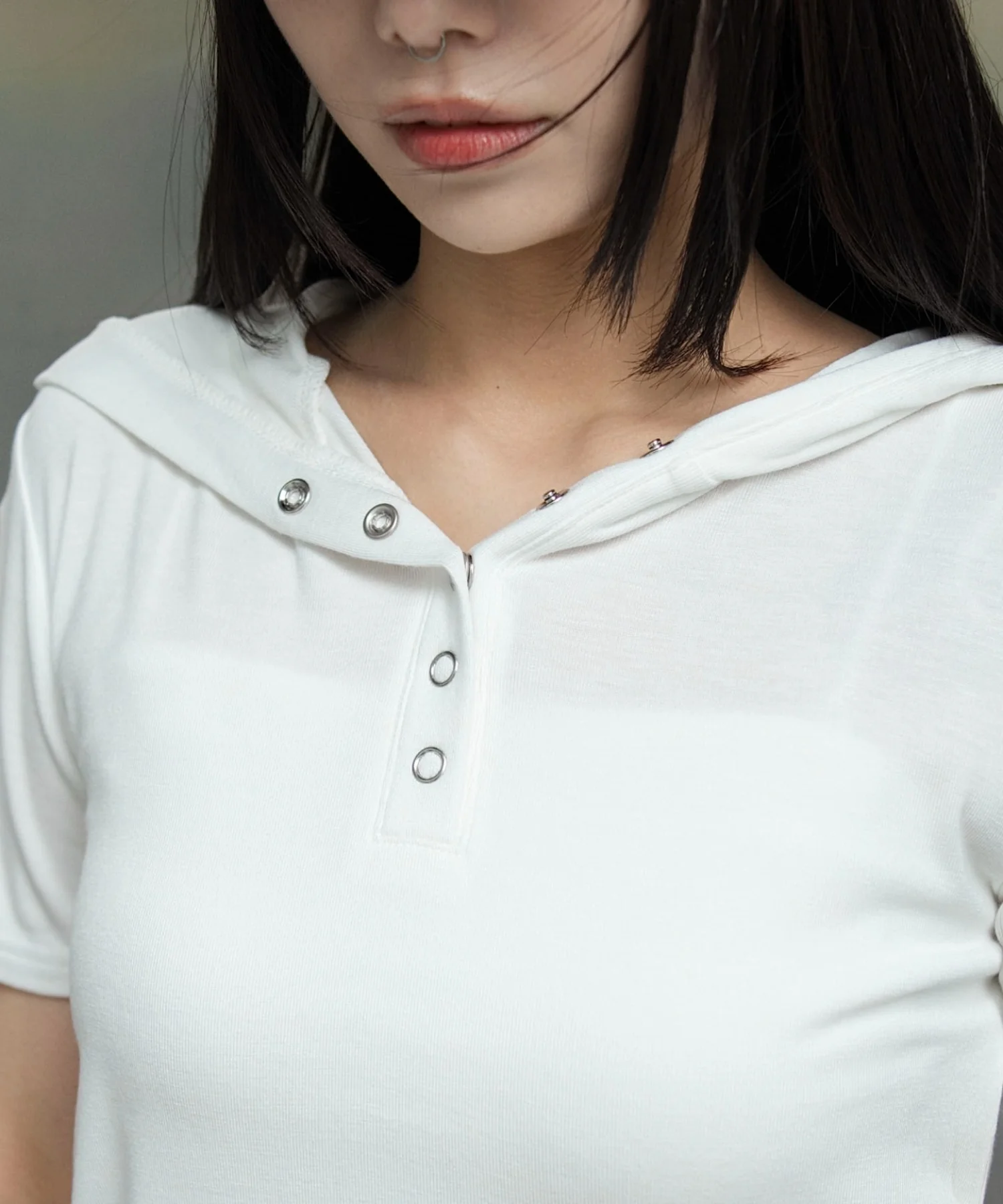 ヘンリーネックフードT - Image 8