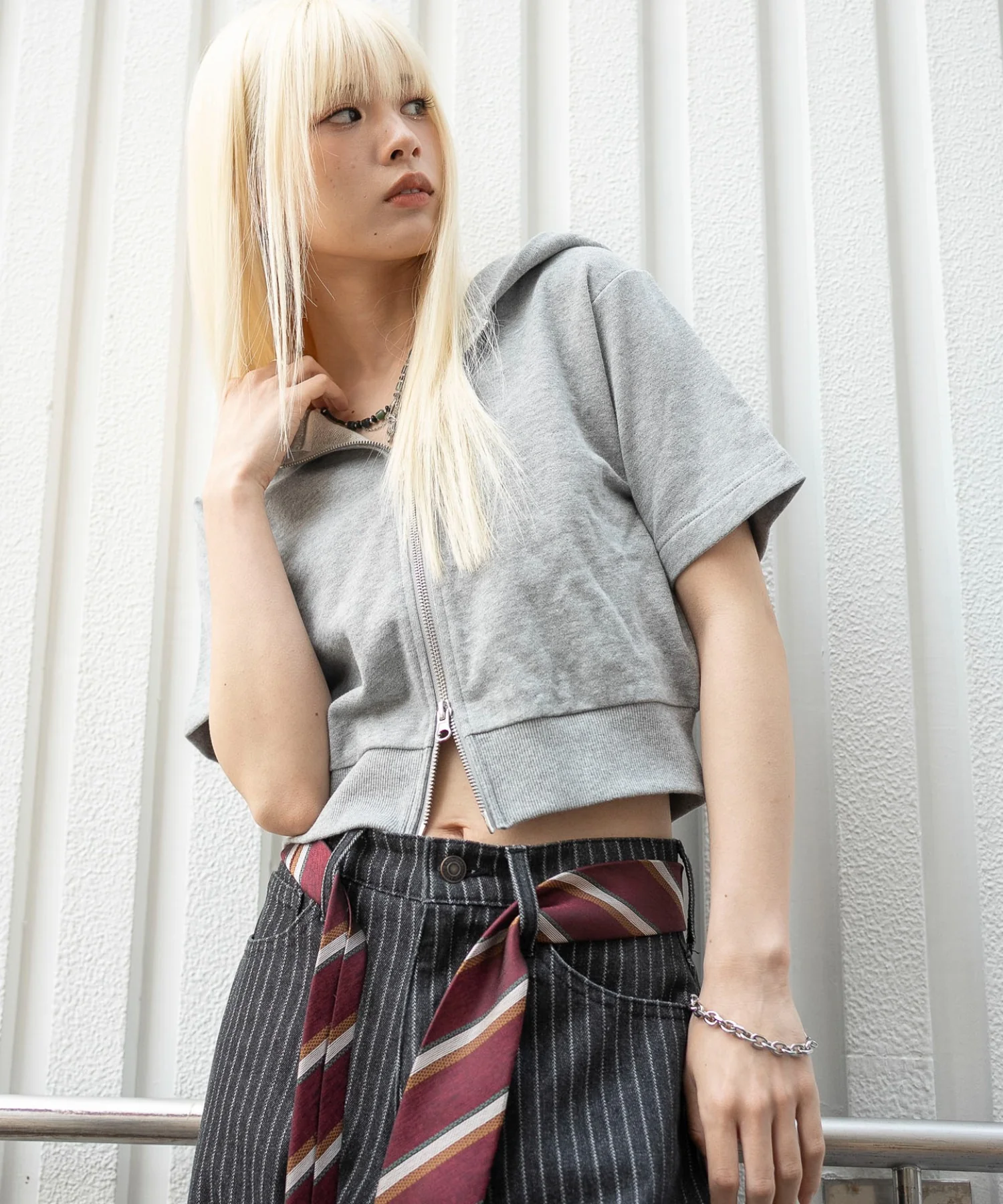 半袖ショートZIPパーカー - Image 13