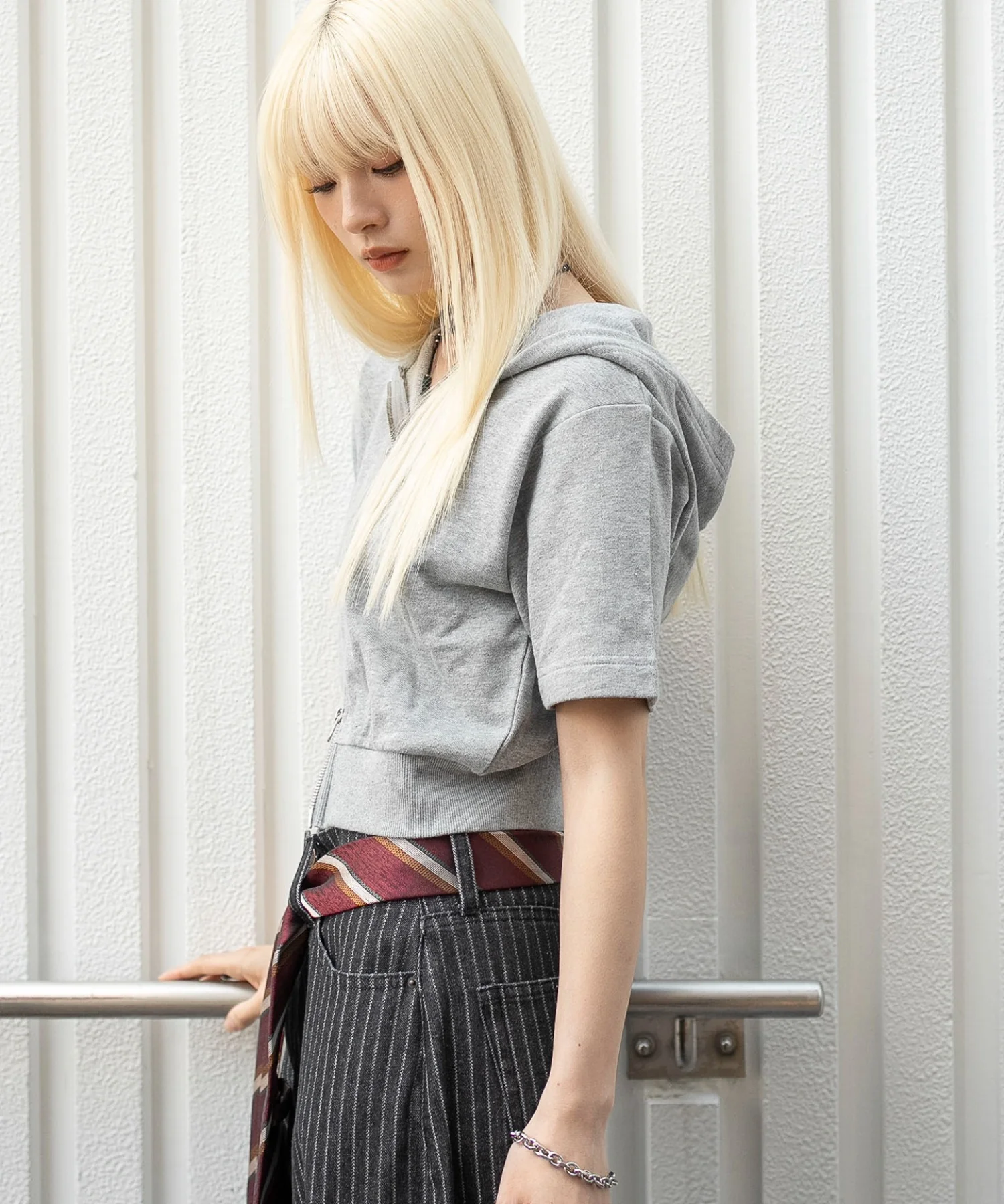 半袖ショートZIPパーカー - Image 15