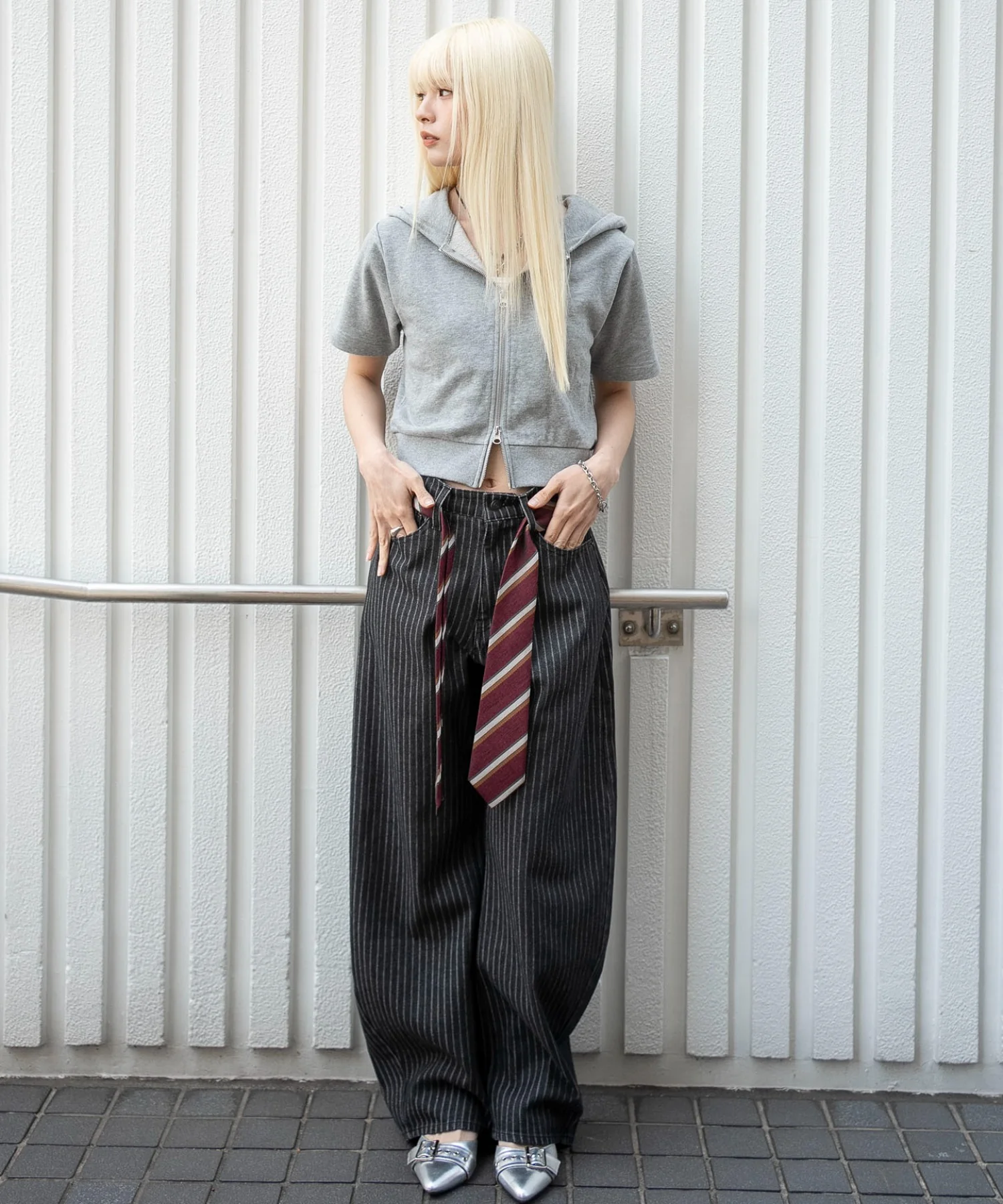 半袖ショートZIPパーカー - Image 17