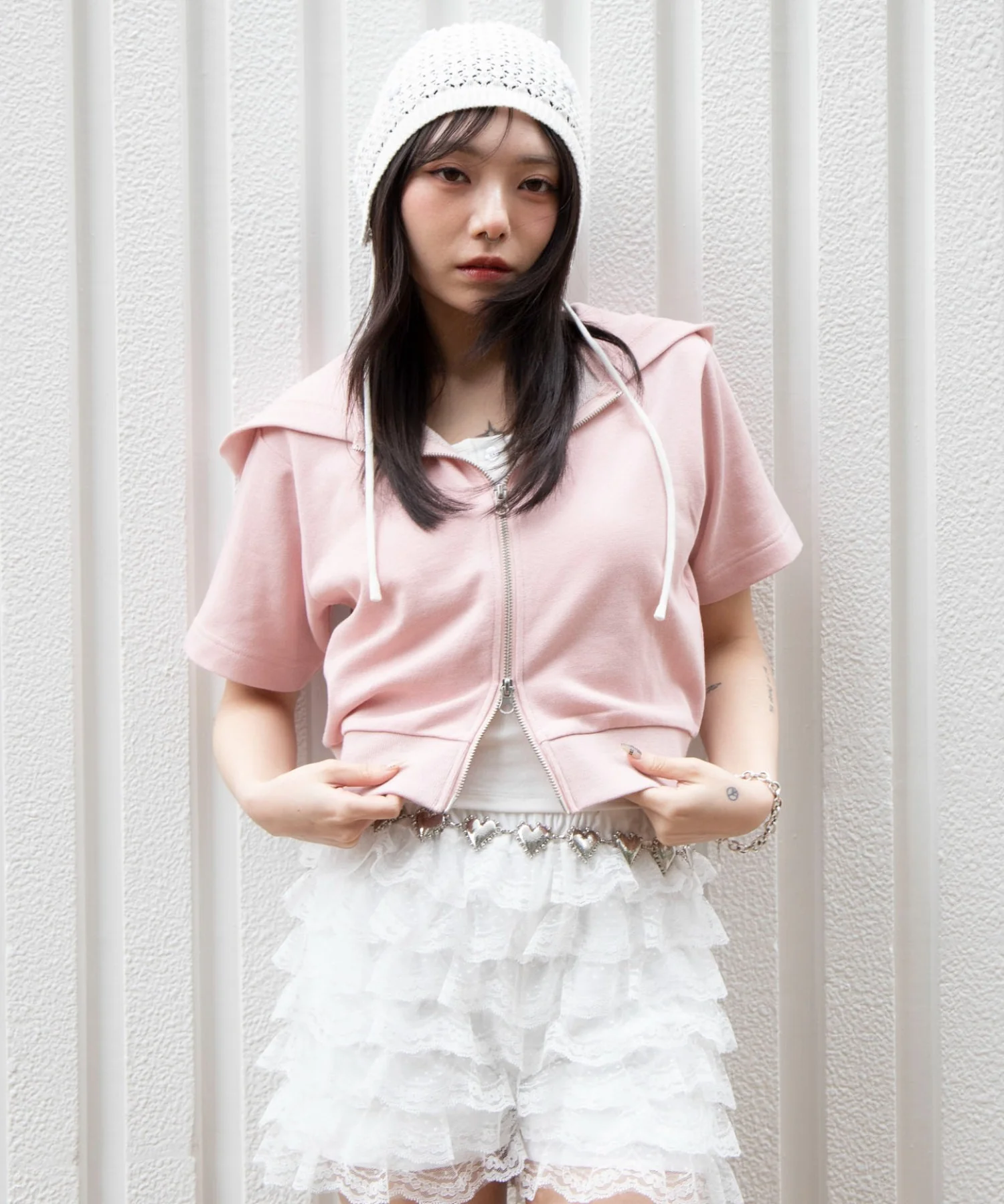 半袖ショートZIPパーカー - Image 30