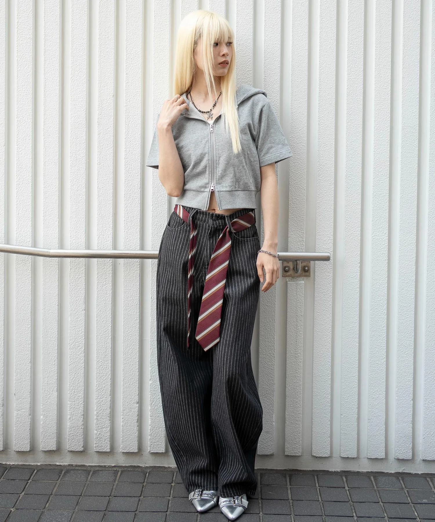 半袖ショートZIPパーカー - Image 5