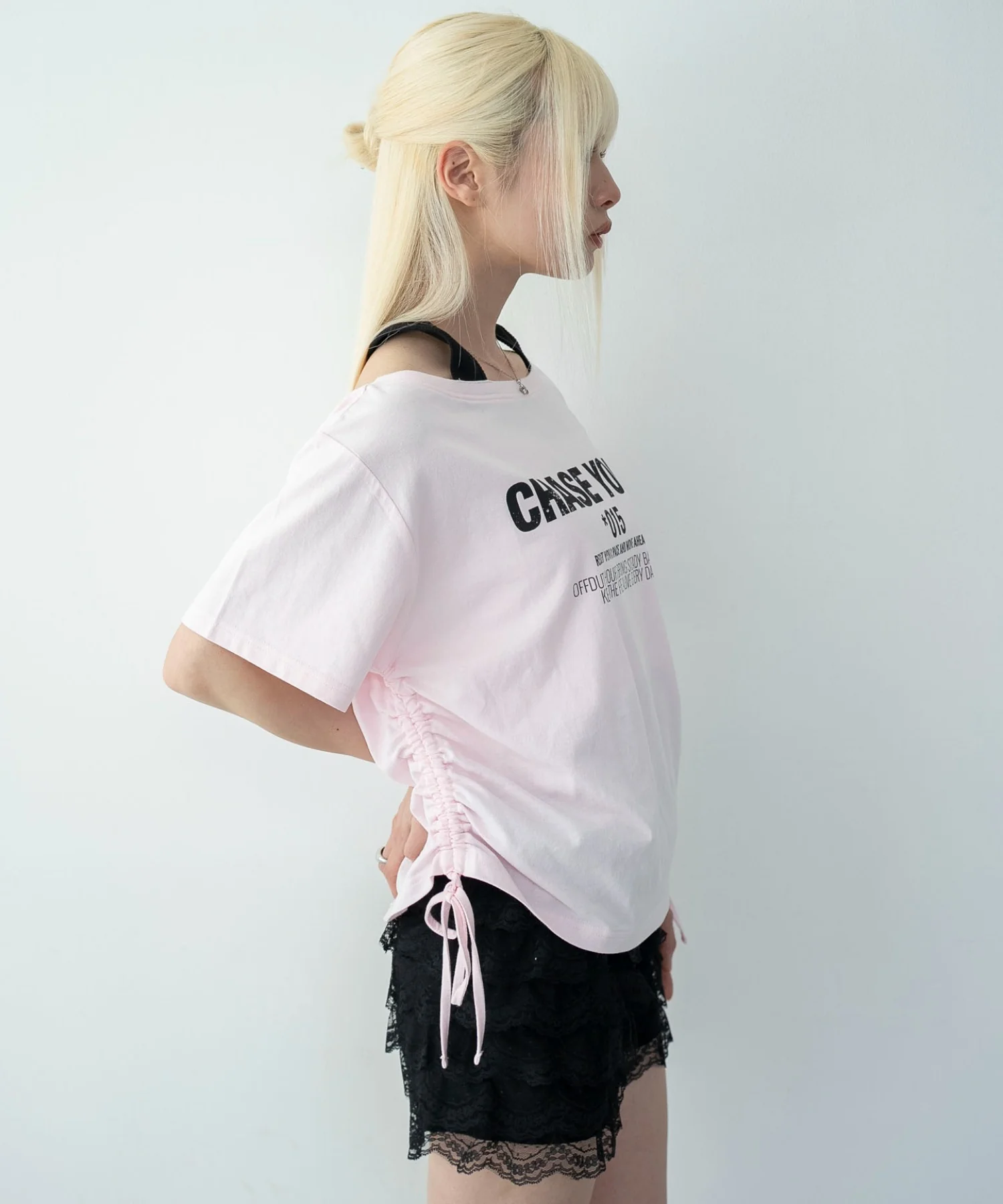 ホルターネックレイヤードワンショルT - Image 15