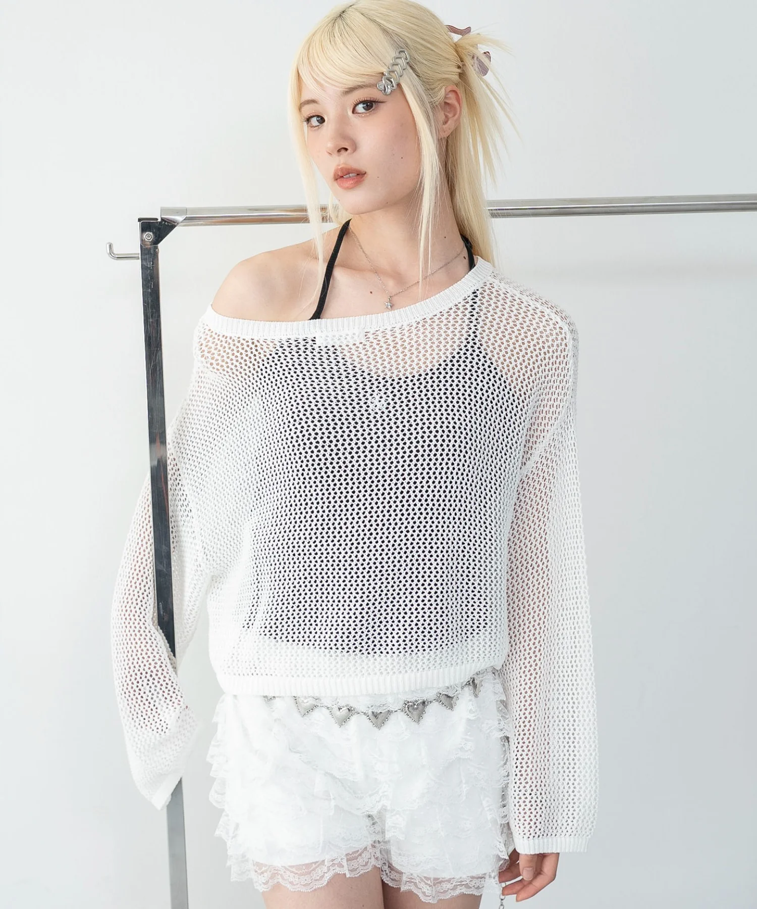 ワンポイント刺繍ホルターネックカップインキャミ - Image 22