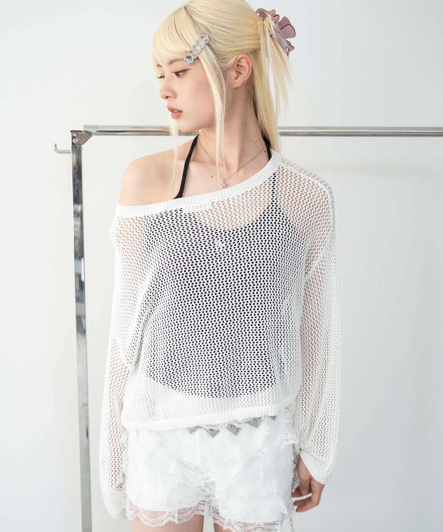 ワンポイント刺繍ホルターネックカップインキャミ - Image 23