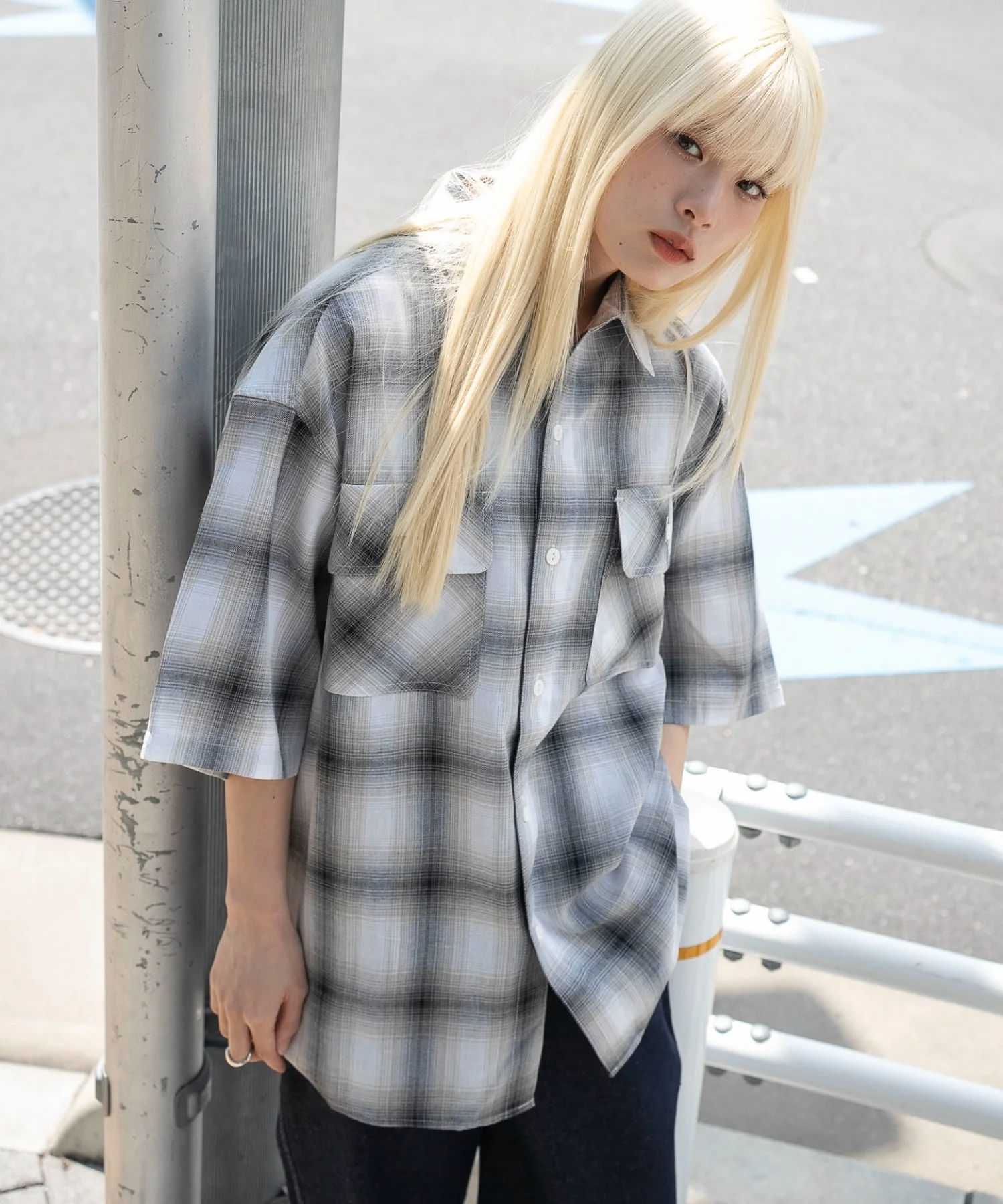 オンブレチェックシャツ（SS） - Image 34