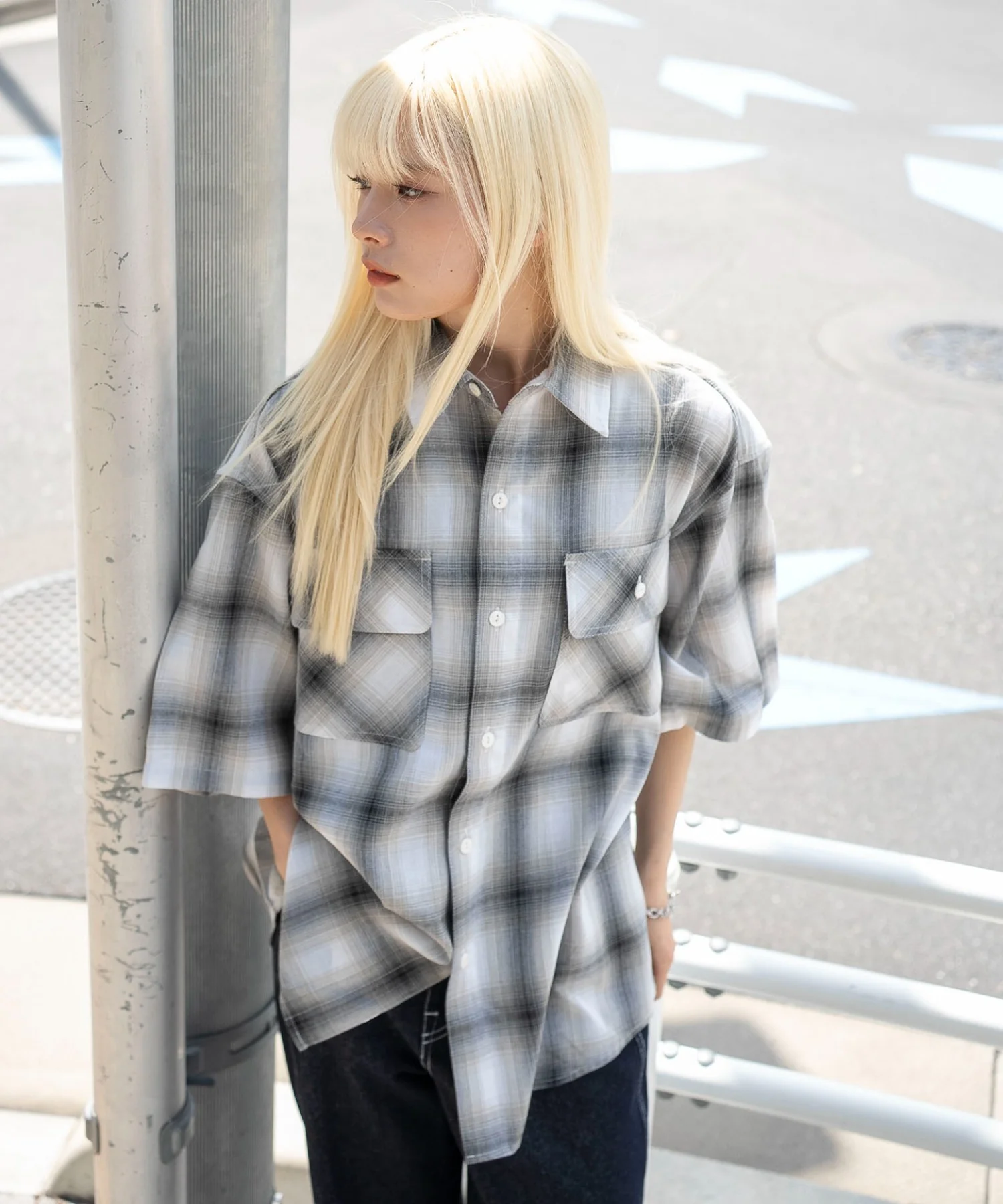 オンブレチェックシャツ（SS） - Image 35