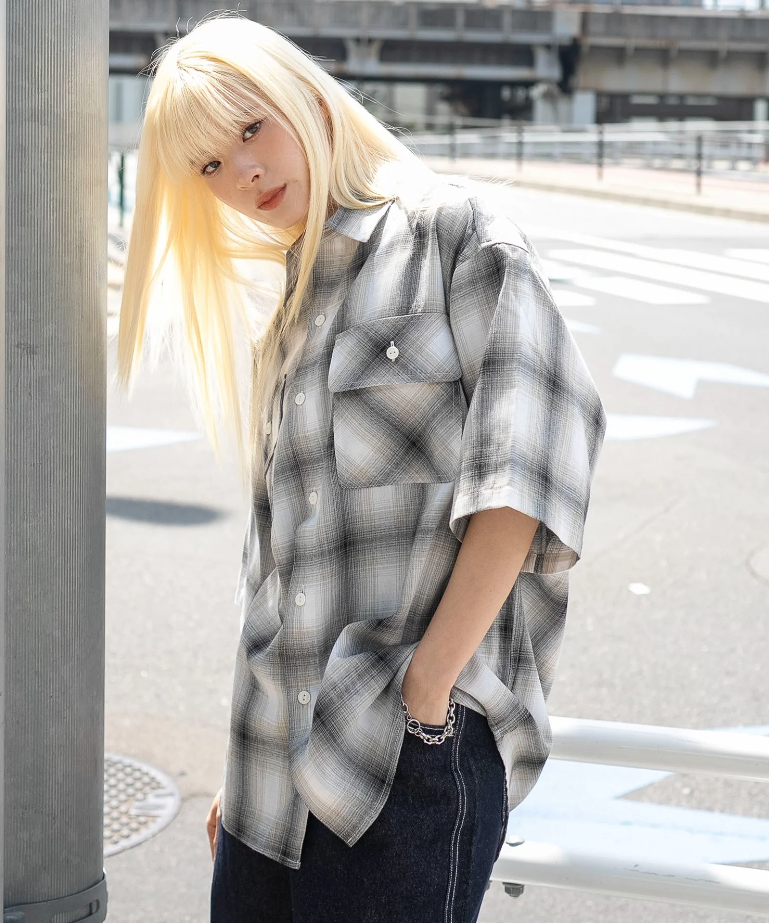 オンブレチェックシャツ（SS） - Image 36