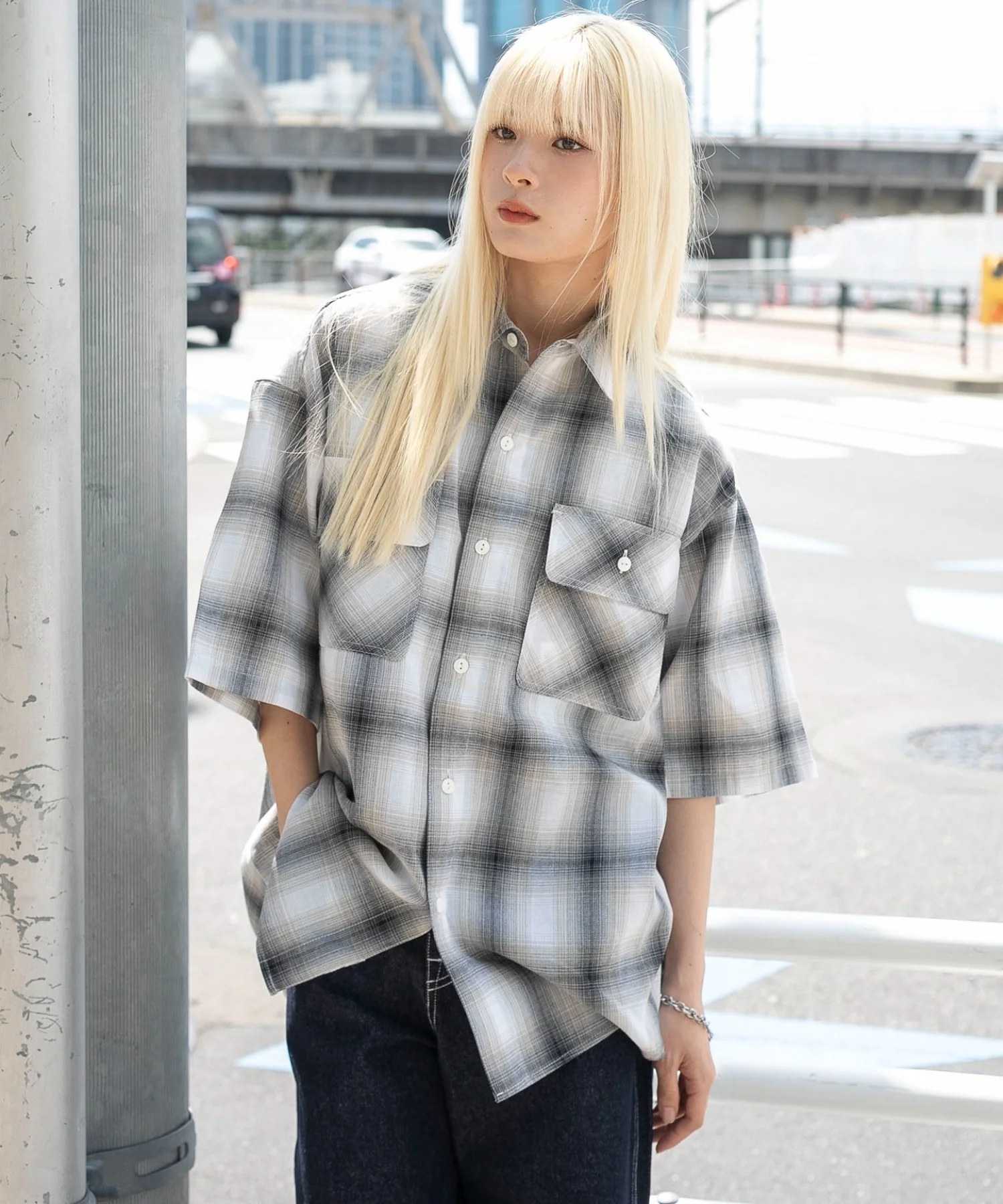 オンブレチェックシャツ（SS） - Image 37