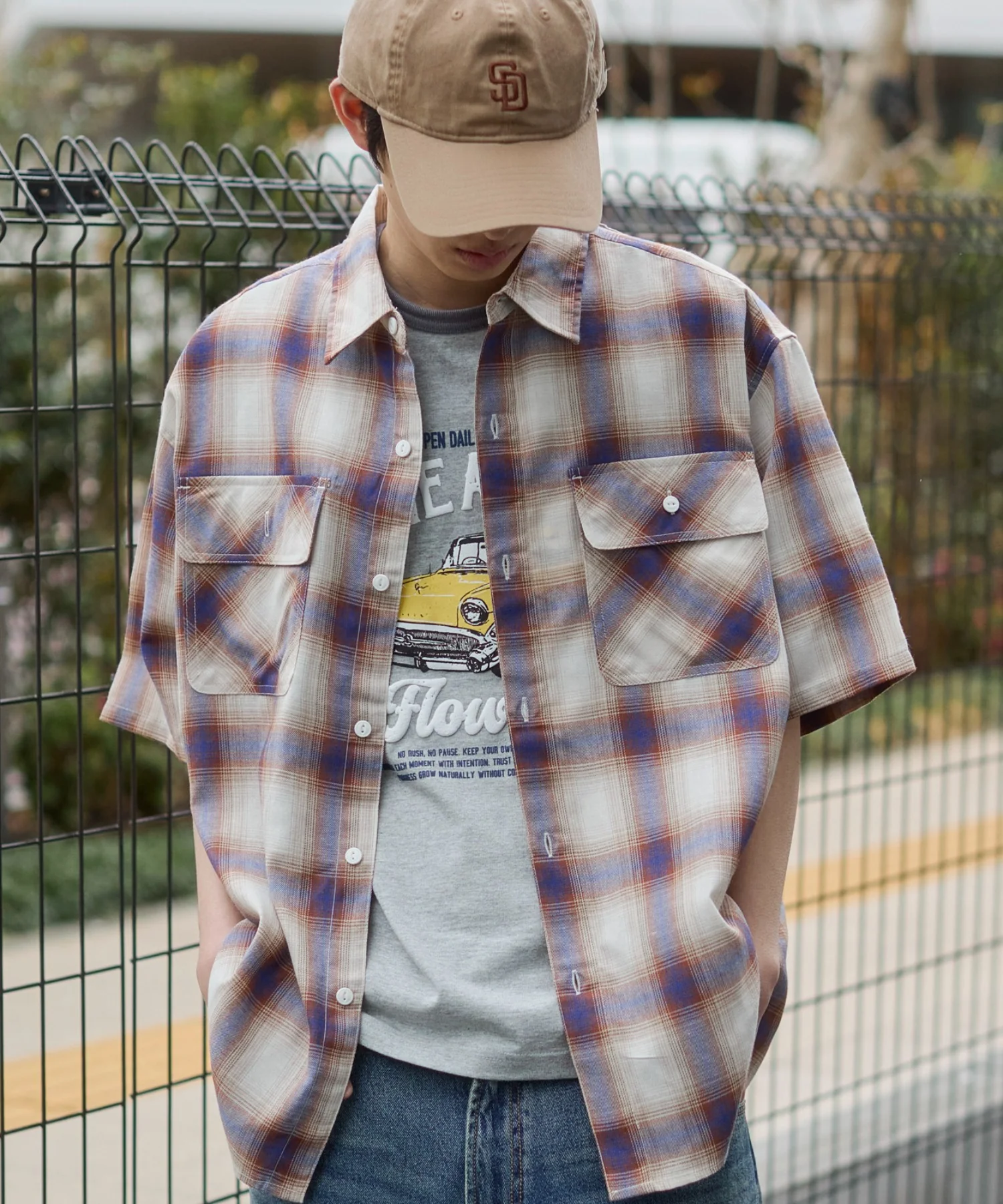 オンブレチェックシャツ（SS） - Image 5