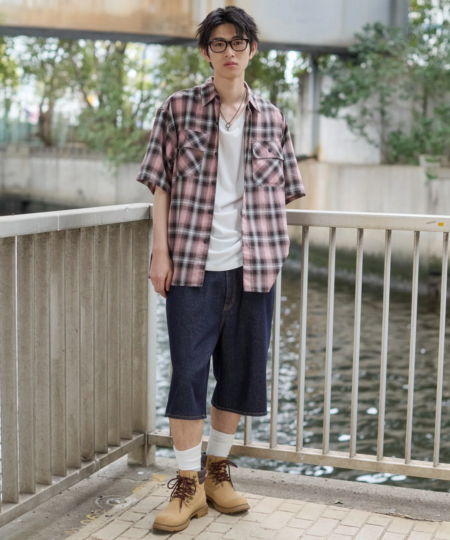 オンブレチェックシャツ（SS） - Image 77
