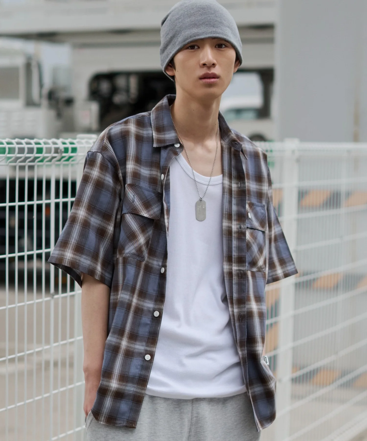 オンブレチェックシャツ（SS） - Image 78