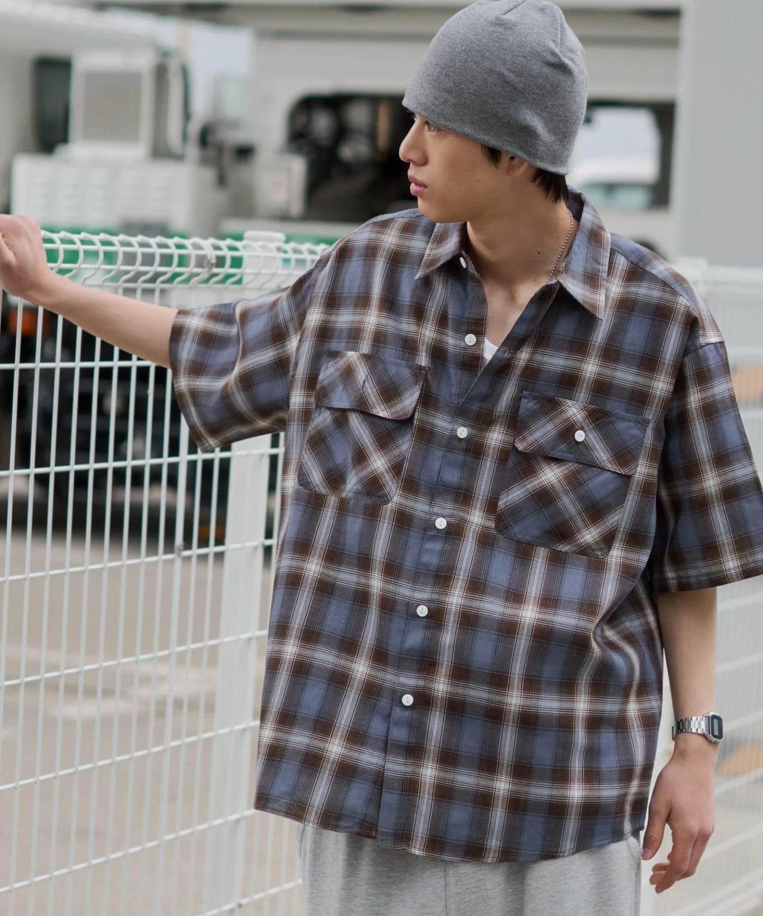 オンブレチェックシャツ（SS） - Image 79