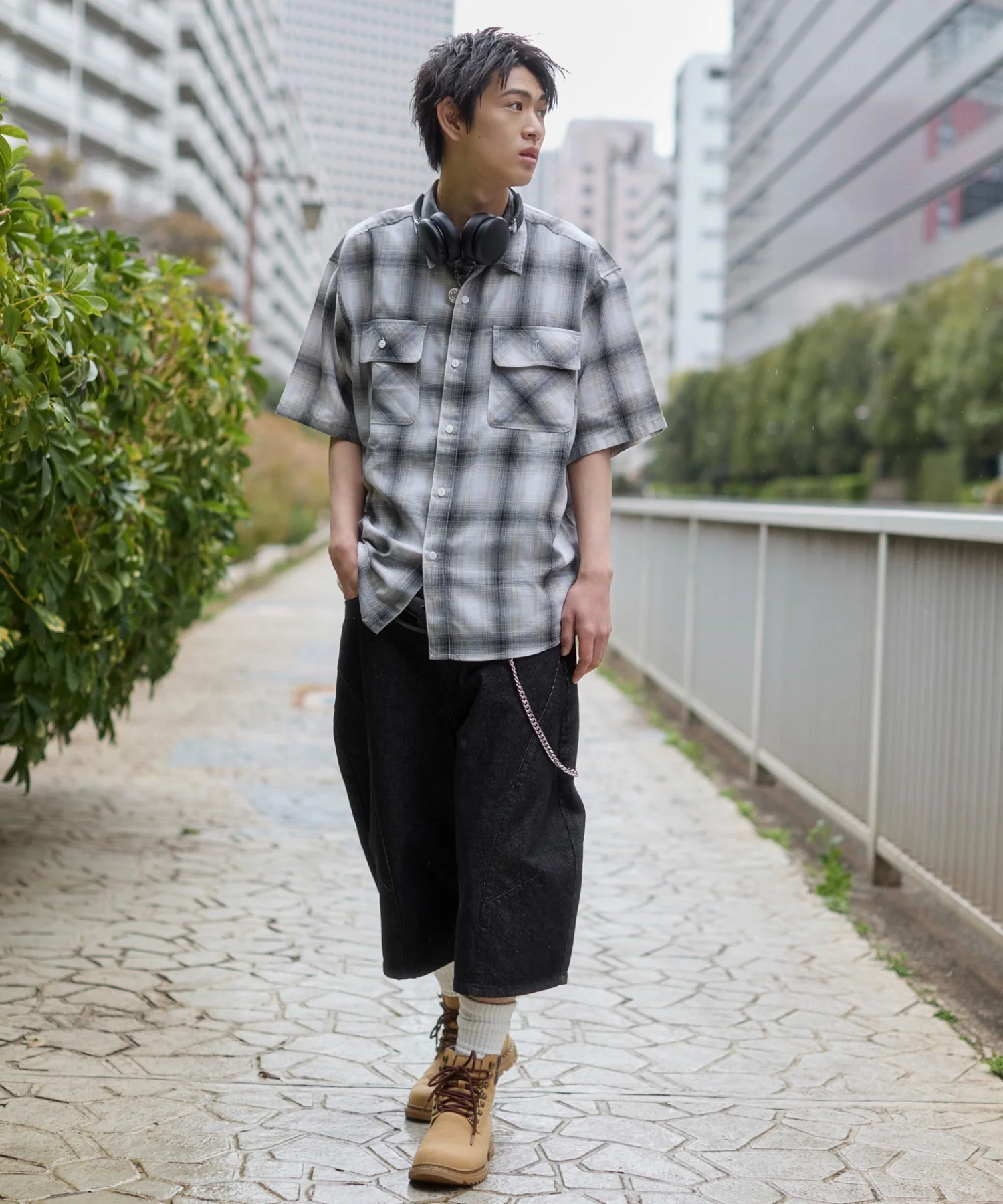 オンブレチェックシャツ（SS） - Image 9