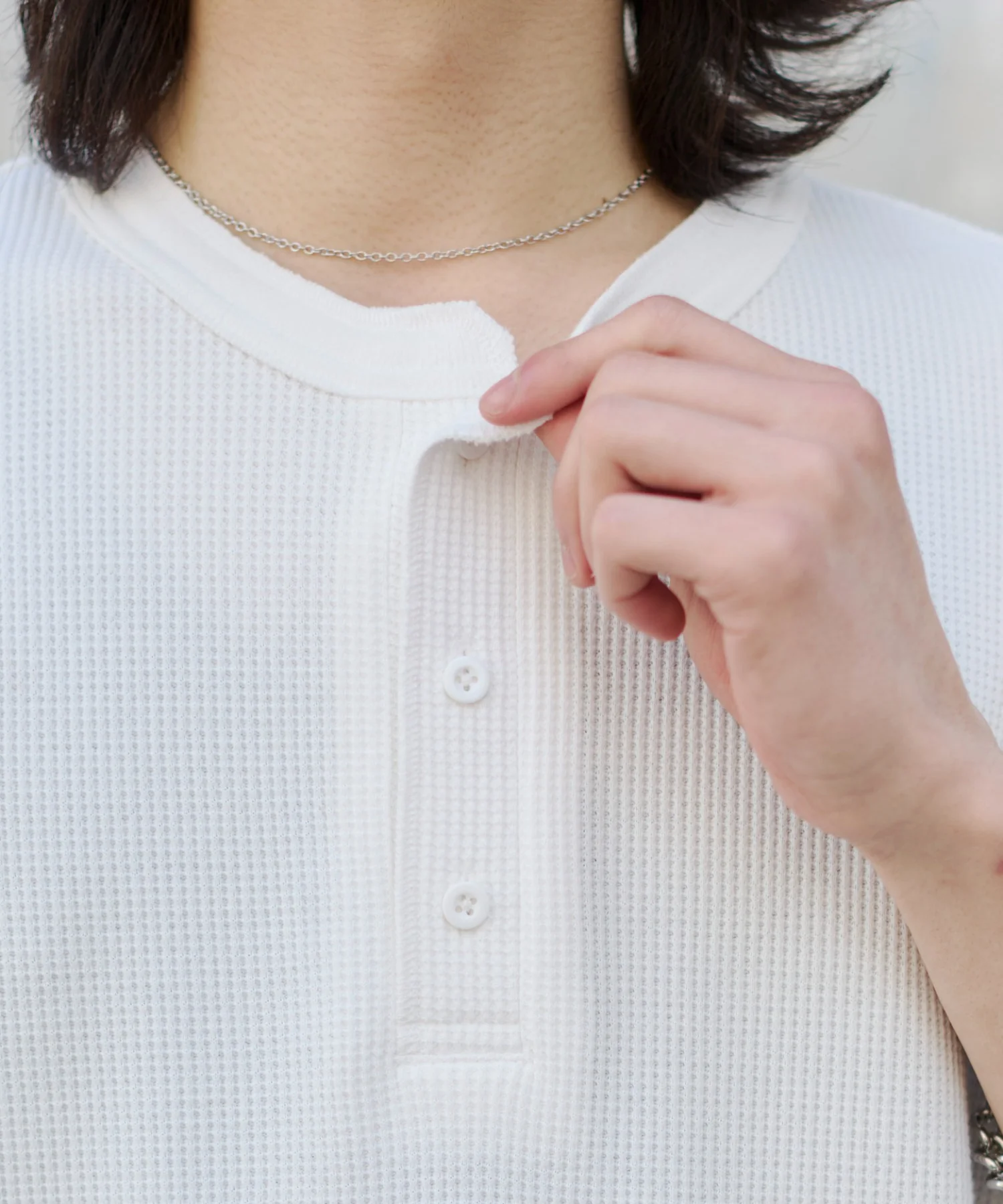 ワッフルヘンリーネックT（SS） - Image 10
