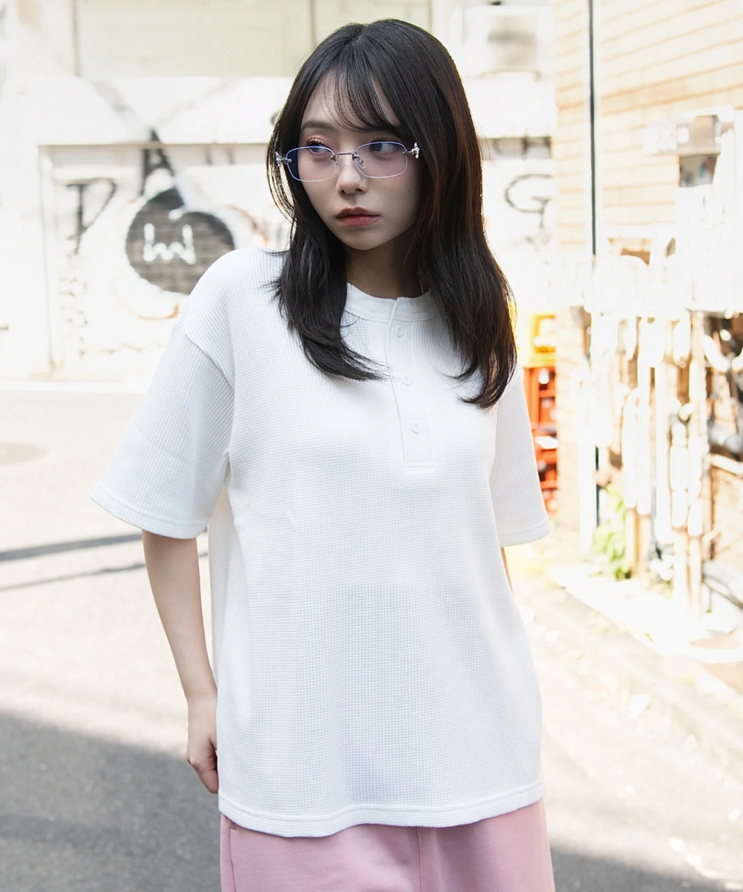 ワッフルヘンリーネックT（SS） - Image 19