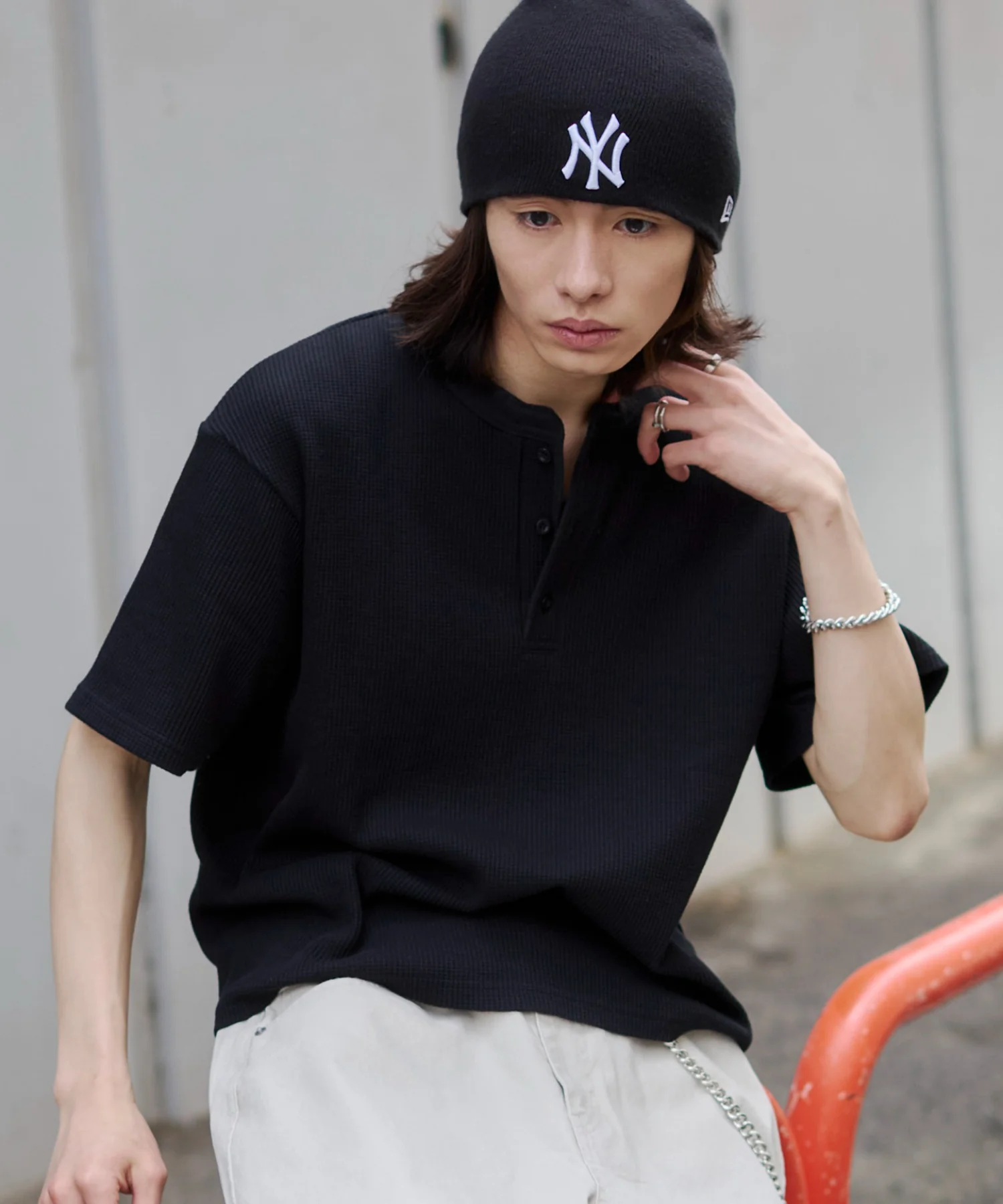 ワッフルヘンリーネックT（SS） - Image 28