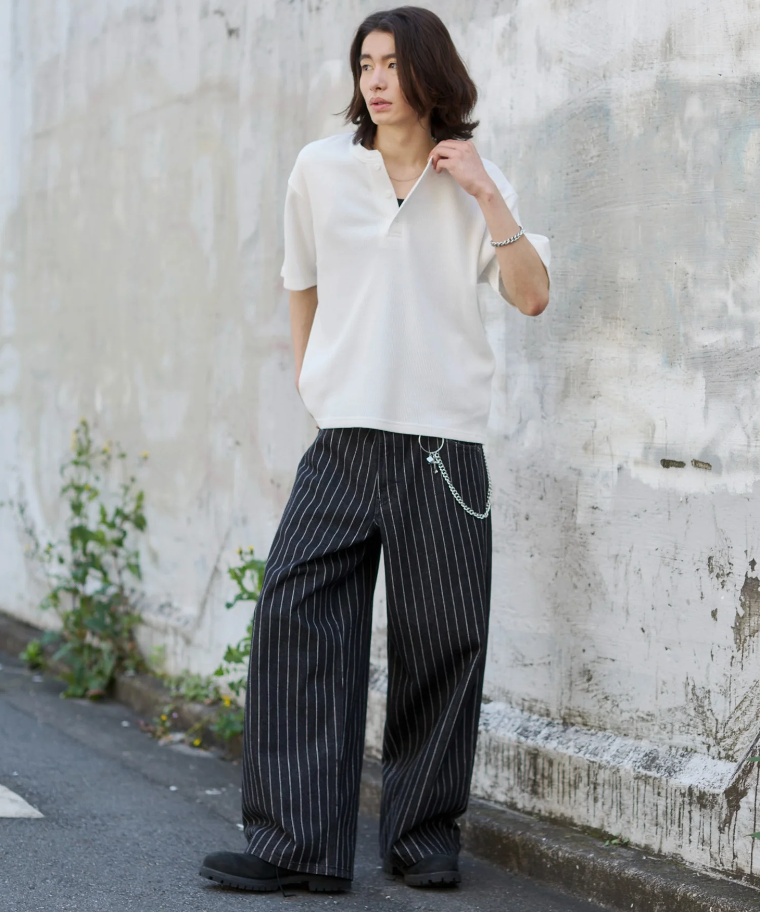ワッフルヘンリーネックT（SS） - Image 4