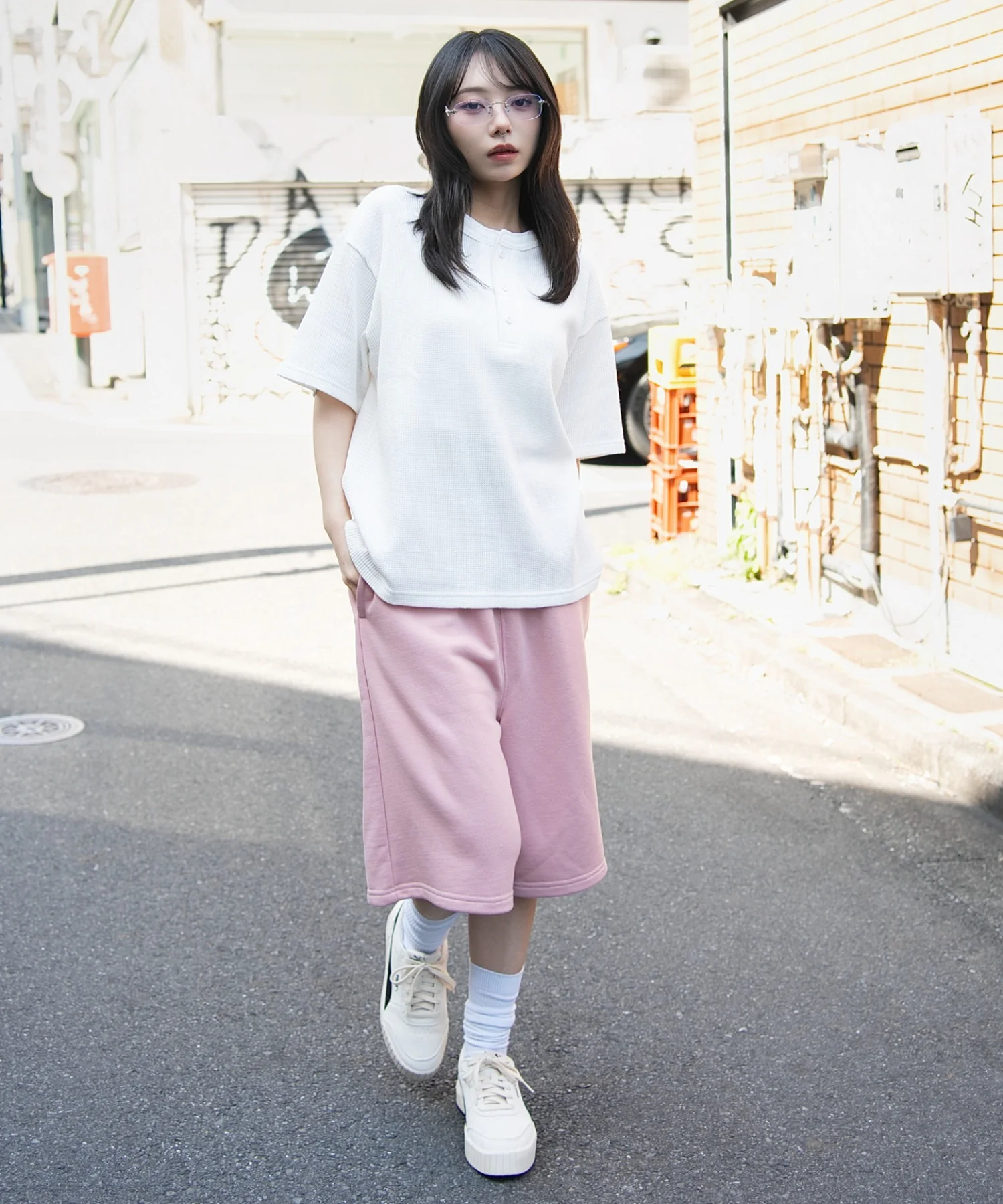 ワッフルヘンリーネックT（SS） - Image 5