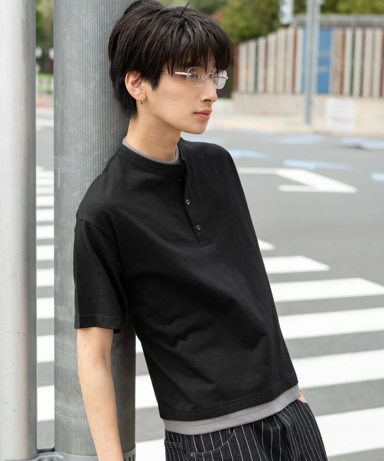フェイクレイヤードヘンリーネックT（SS） - Image 17
