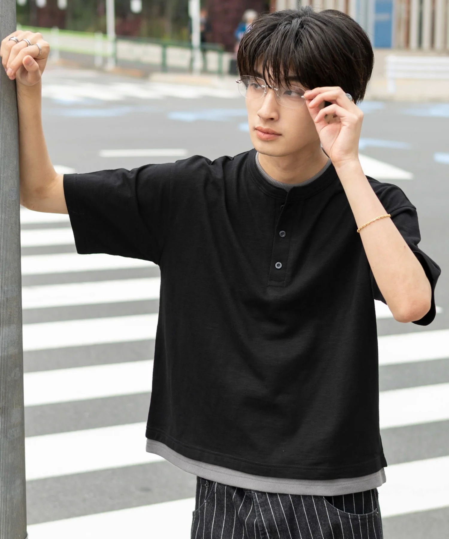 フェイクレイヤードヘンリーネックT（SS） - Image 18