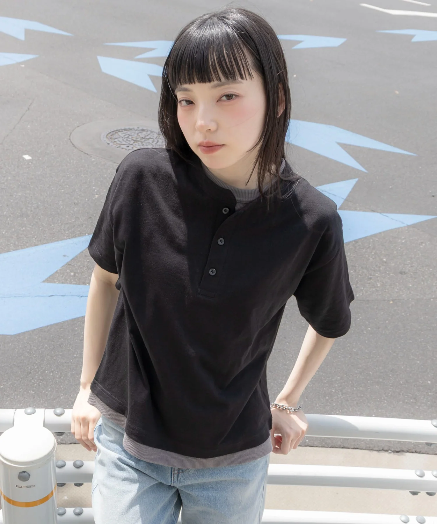 フェイクレイヤードヘンリーネックT（SS） - Image 22