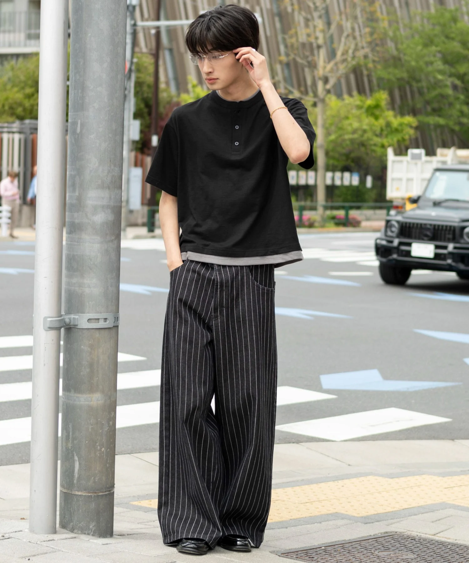 フェイクレイヤードヘンリーネックT（SS） - Image 5