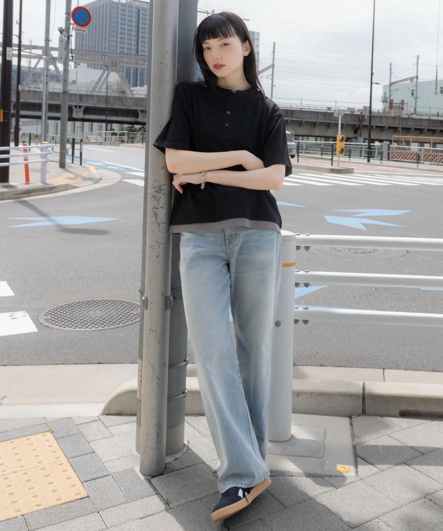 フェイクレイヤードヘンリーネックT（SS） - Image 6