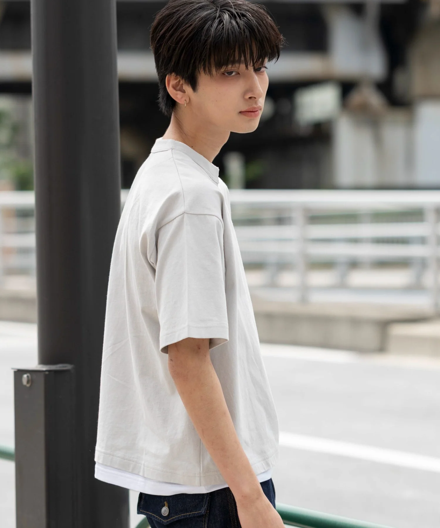 フェイクレイヤードキーネックT（SS） - Image 14
