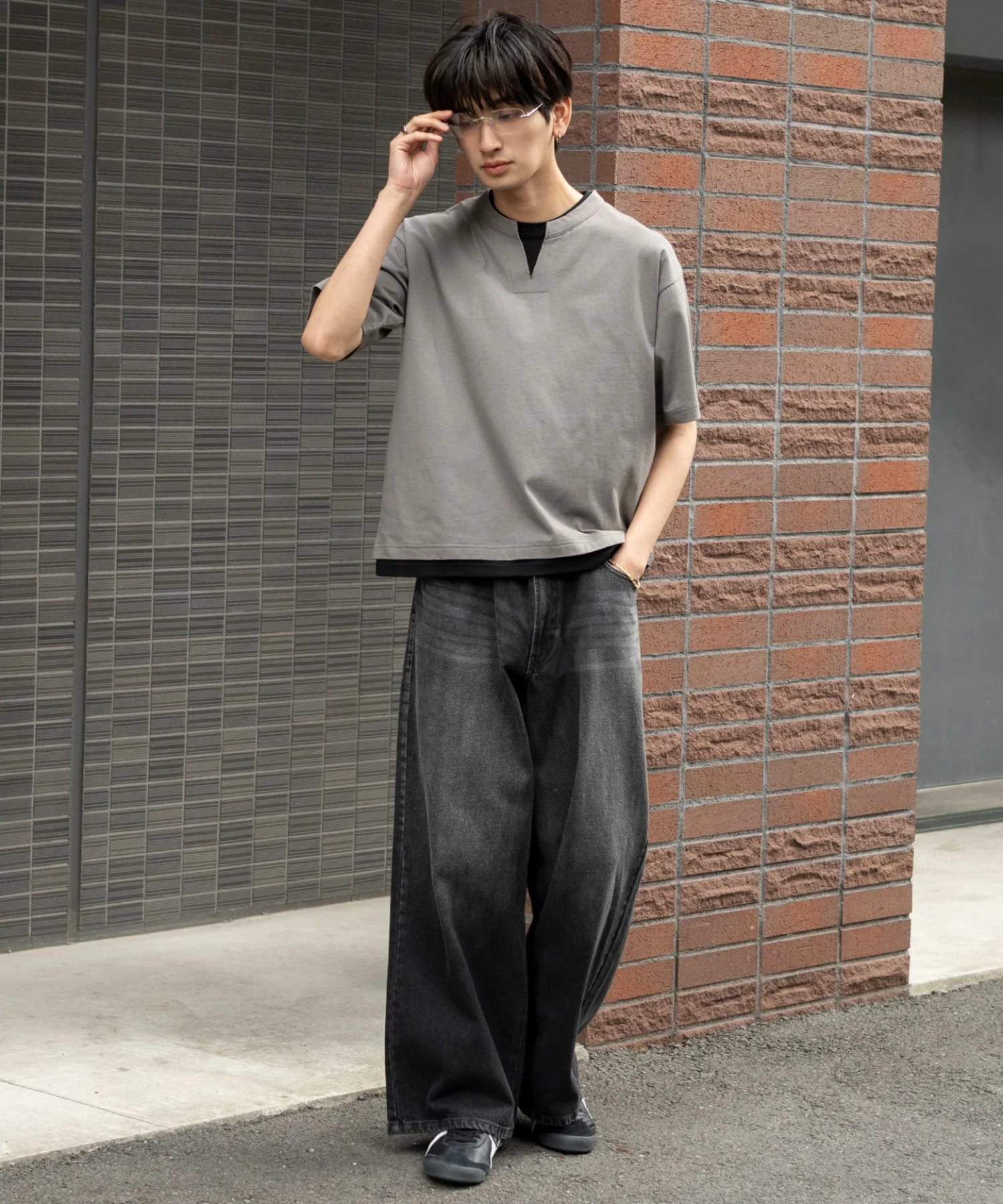 フェイクレイヤードキーネックT（SS） - Image 25
