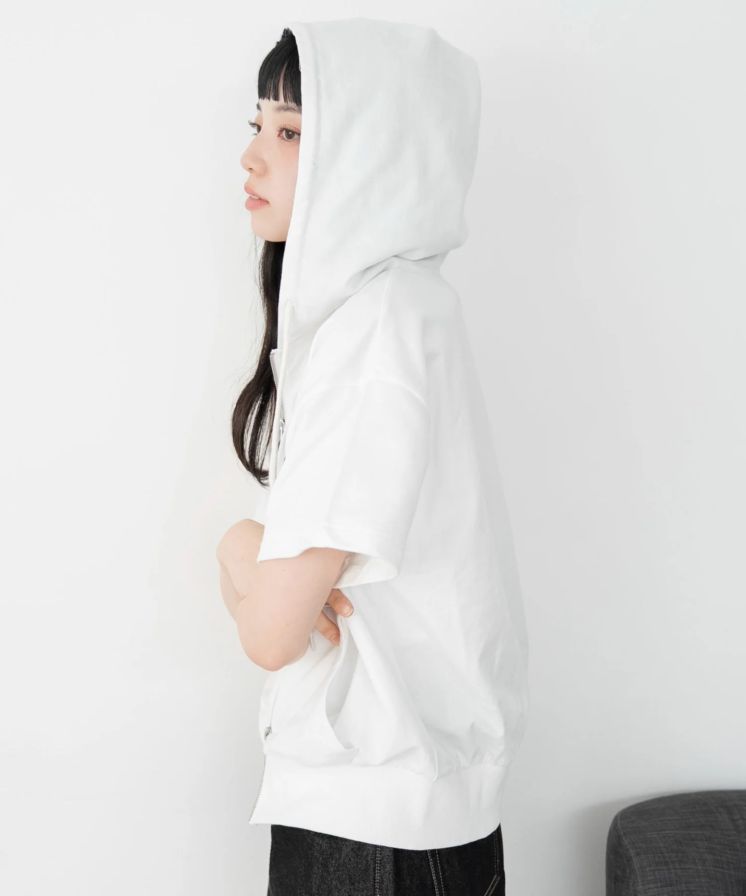 グラフィック半袖ZIPパーカー - Image 25
