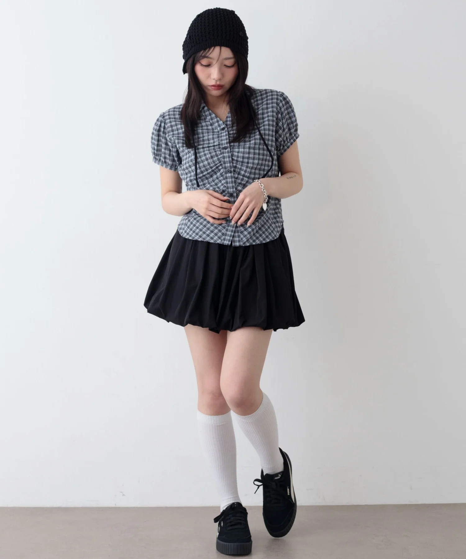 コンパクトギャザーチェックシャツ - Image 9
