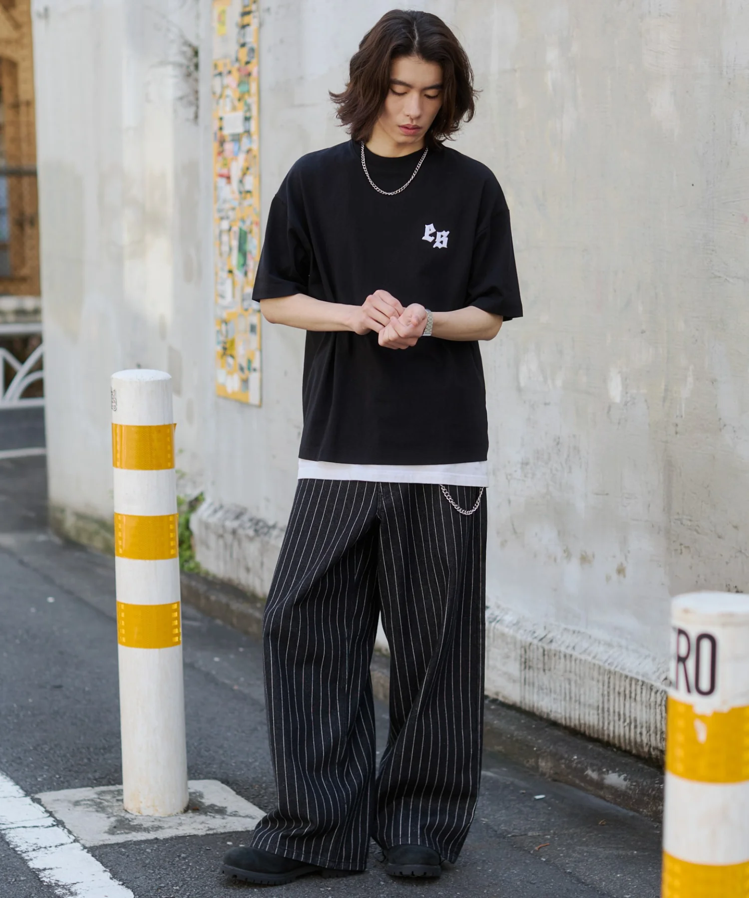 アクセ付きストレートライングラフィックT(SS) - Image 5