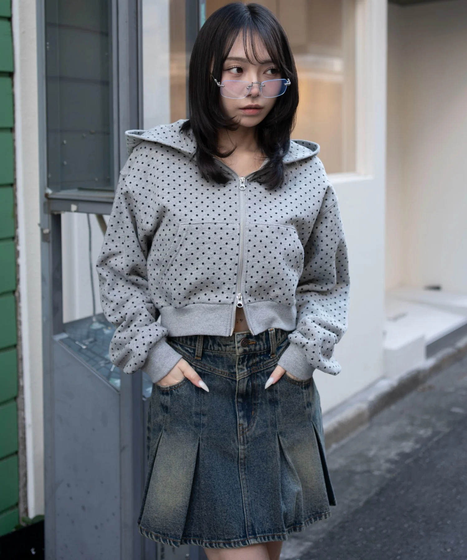 ショートZIPパーカー - Image 4