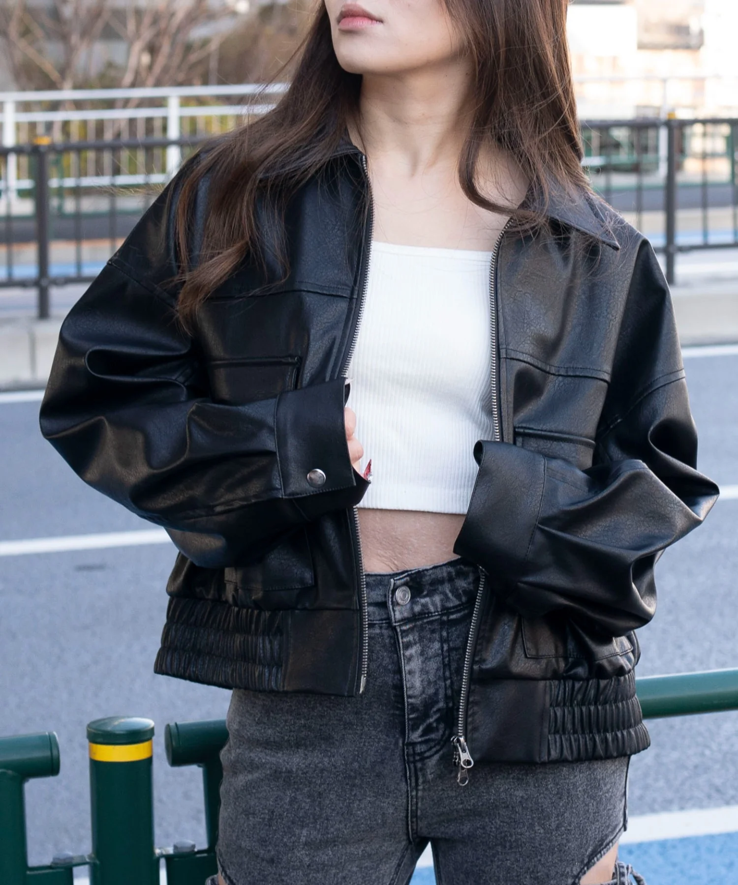 PUショートジャケット - Image 11