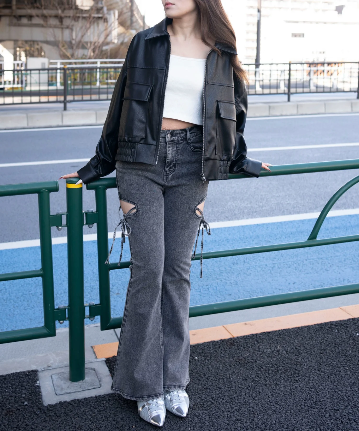 PUショートジャケット - Image 12