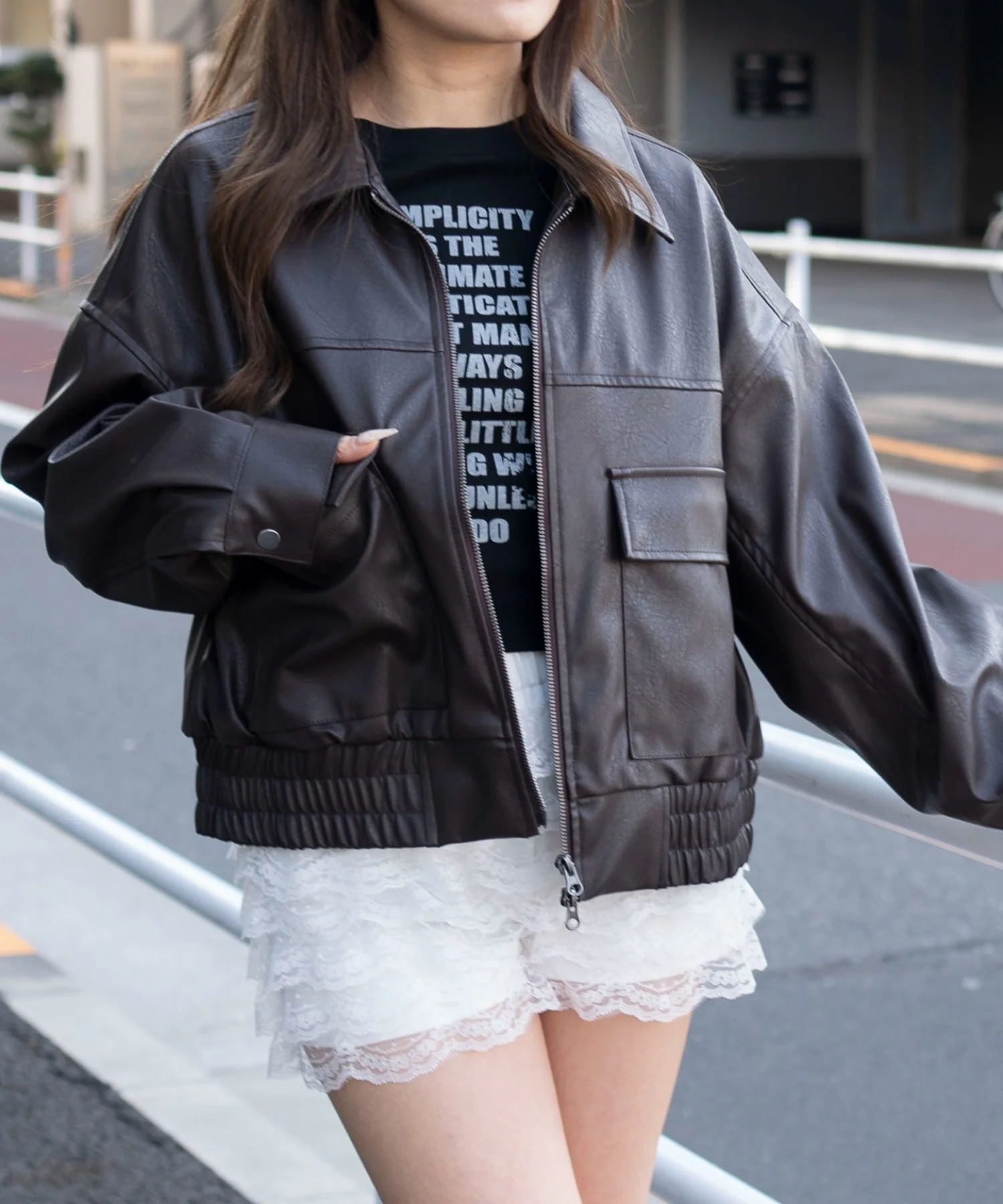 PUショートジャケット - Image 13