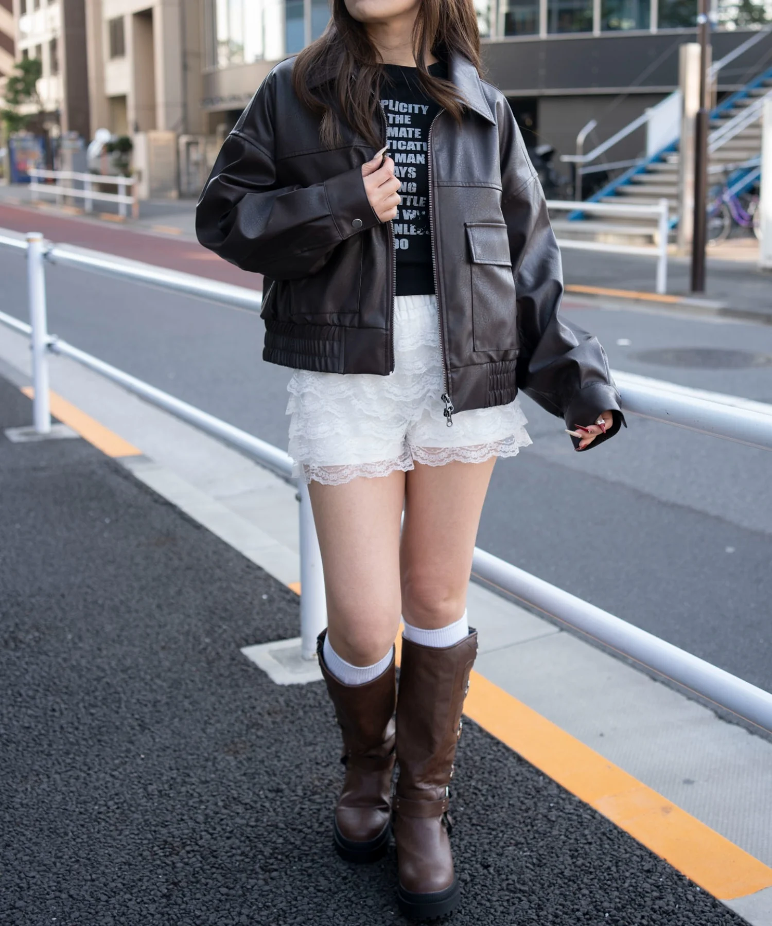 PUショートジャケット - Image 16